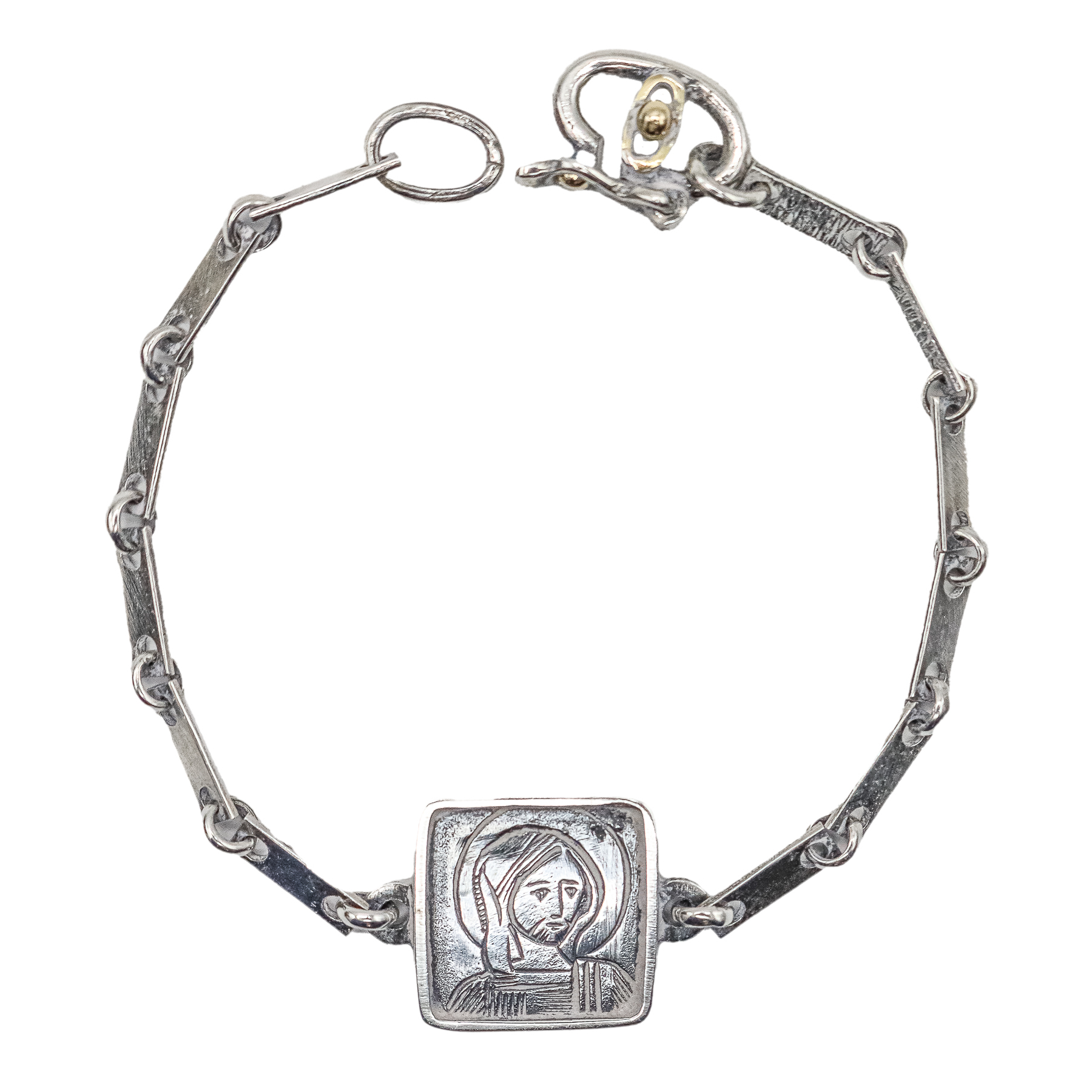 PULSERA ESCAPULARIO DE PLATA