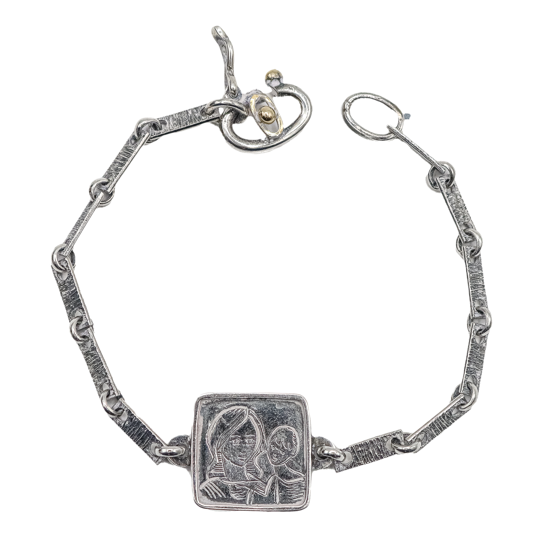 PULSERA ESCAPULARIO DE PLATA