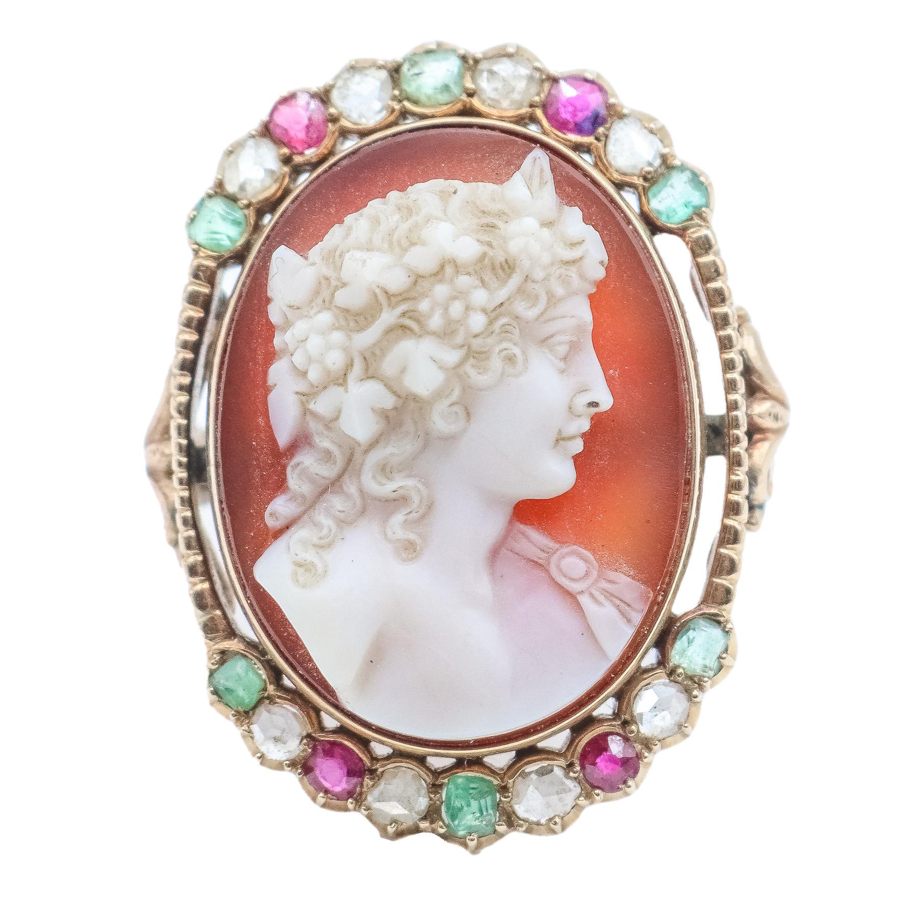 SORTIJA CON CAMAFEO DEL S.XIX