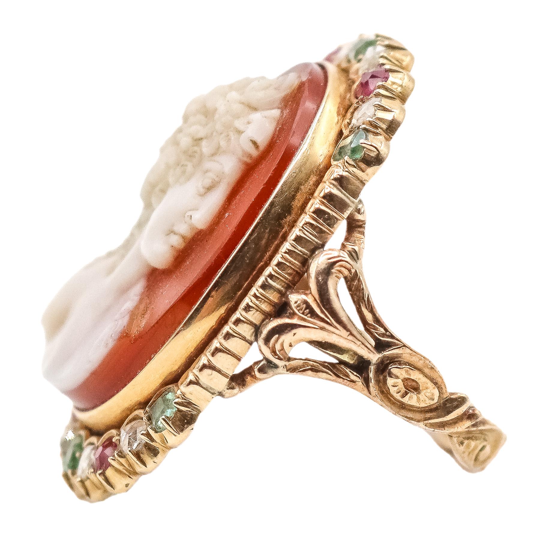 SORTIJA CON CAMAFEO DEL S.XIX