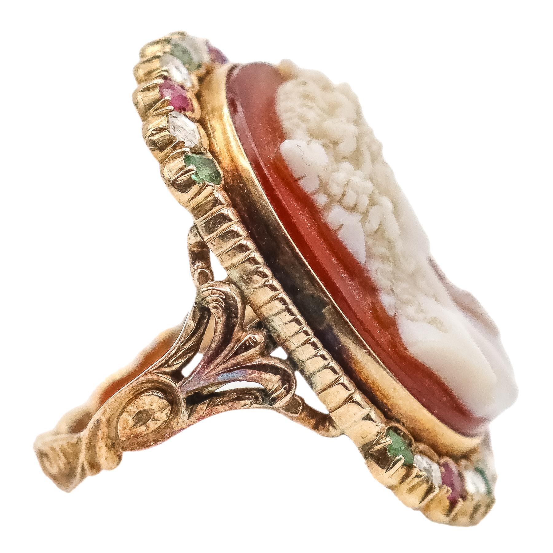 SORTIJA CON CAMAFEO DEL S.XIX