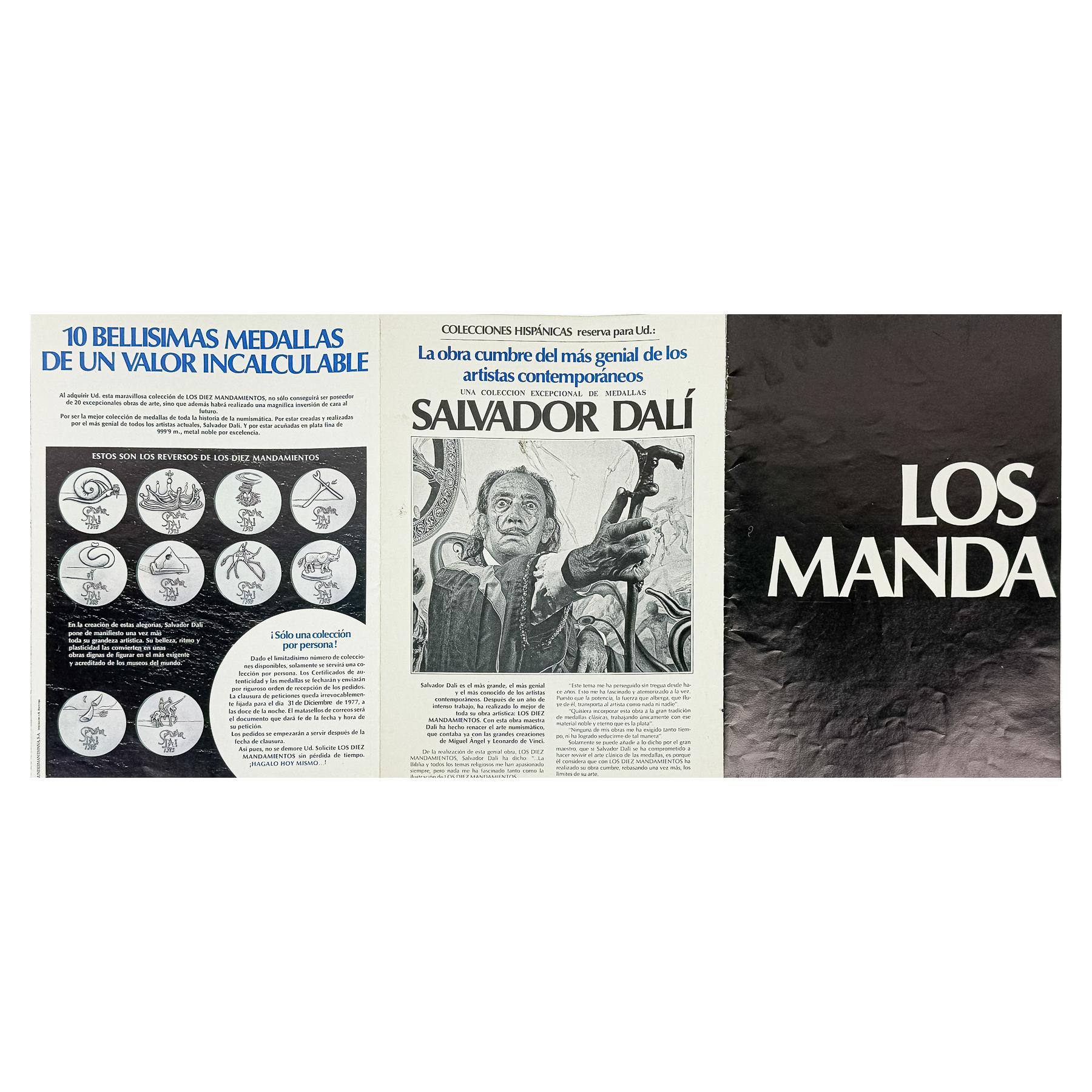 COLECCIÓN DE MEDALLAS "LOS 10 MANDAMIENTOS" DE SALVADOR DALÍ