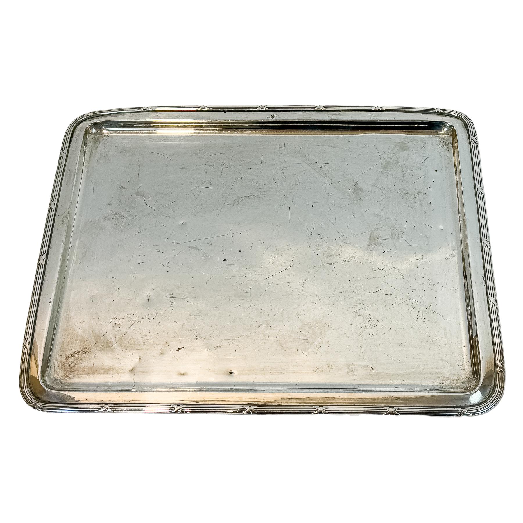 BANDEJA DE PLATA DEL PRIMER TERCIO DE SIGLO XX