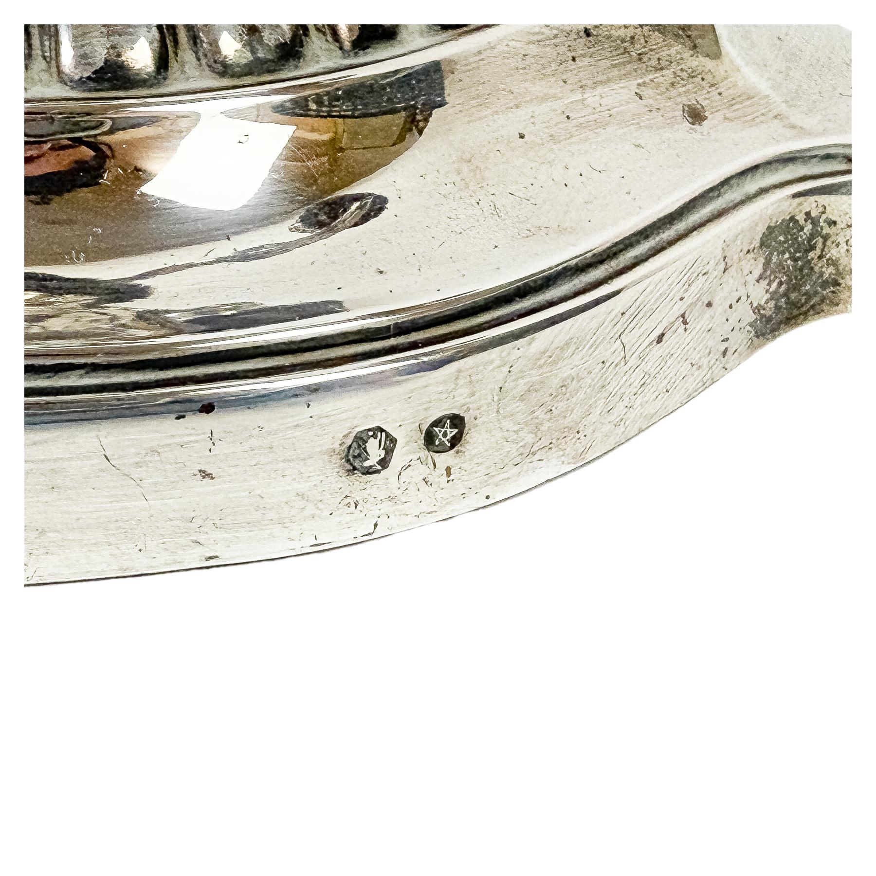 CANDELABRO EN PLATA DE MEDIADOS DE SIGLO XX