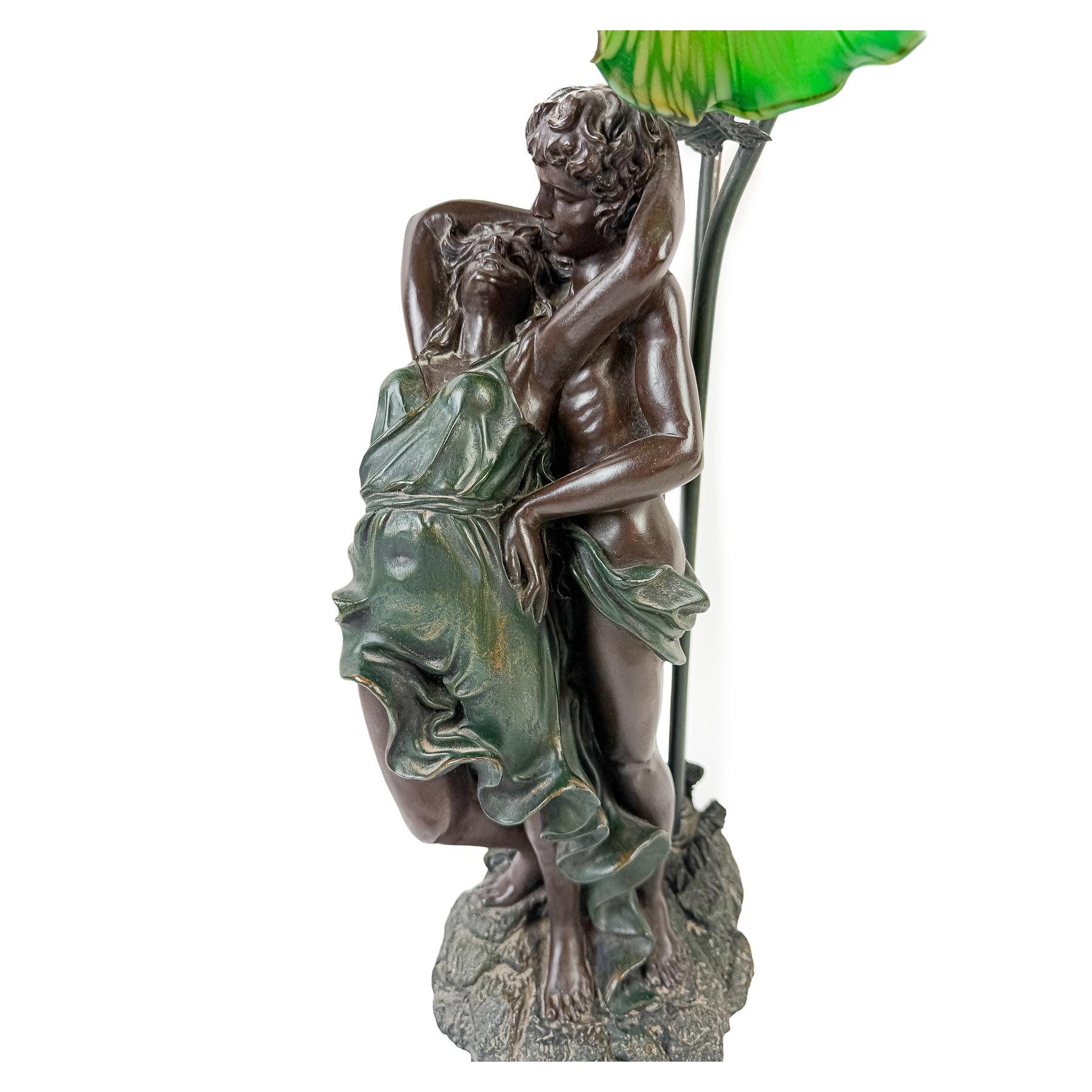 LÁMPARA DE SOBREMESA ESTILO ART NOUVEAU