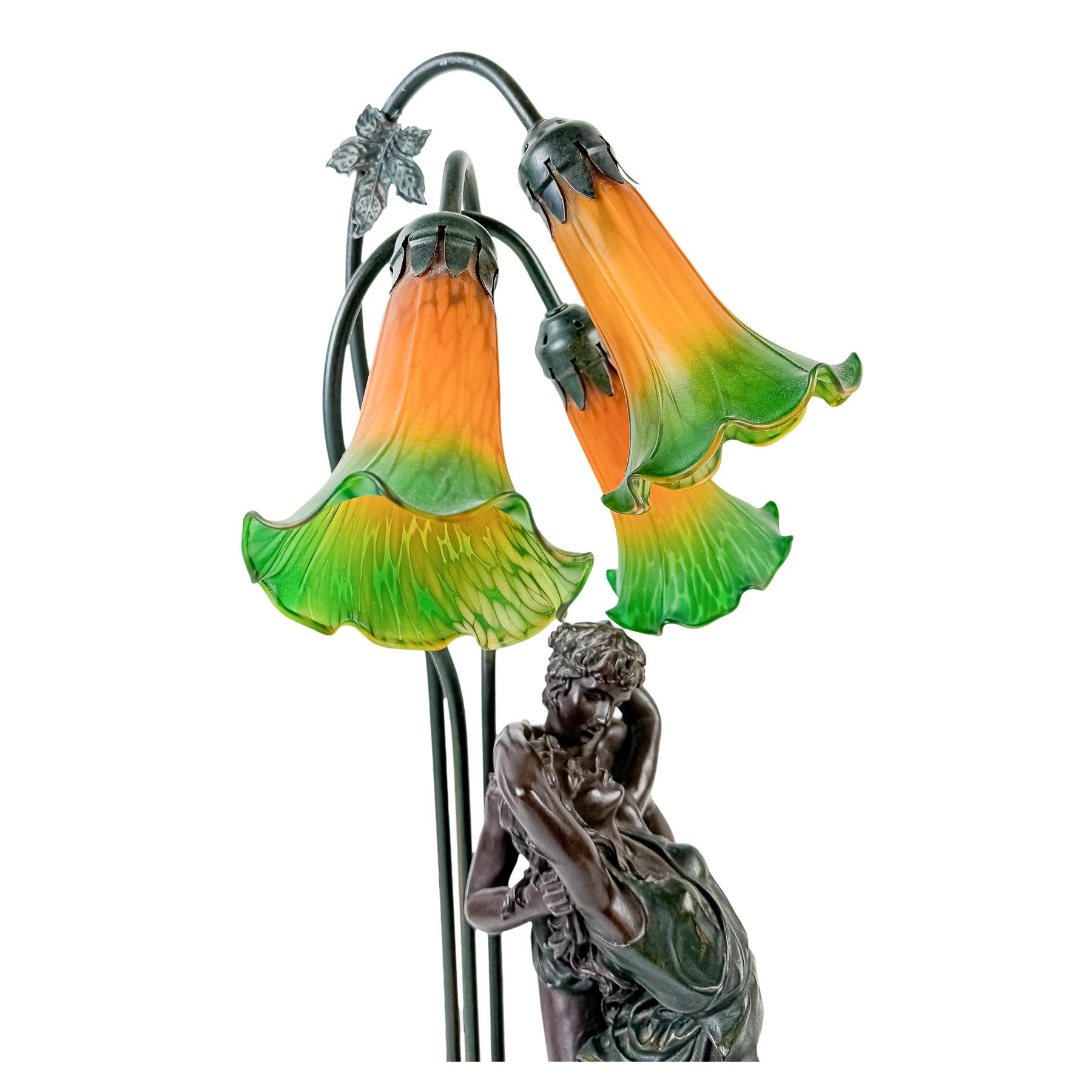 LÁMPARA DE SOBREMESA ESTILO ART NOUVEAU