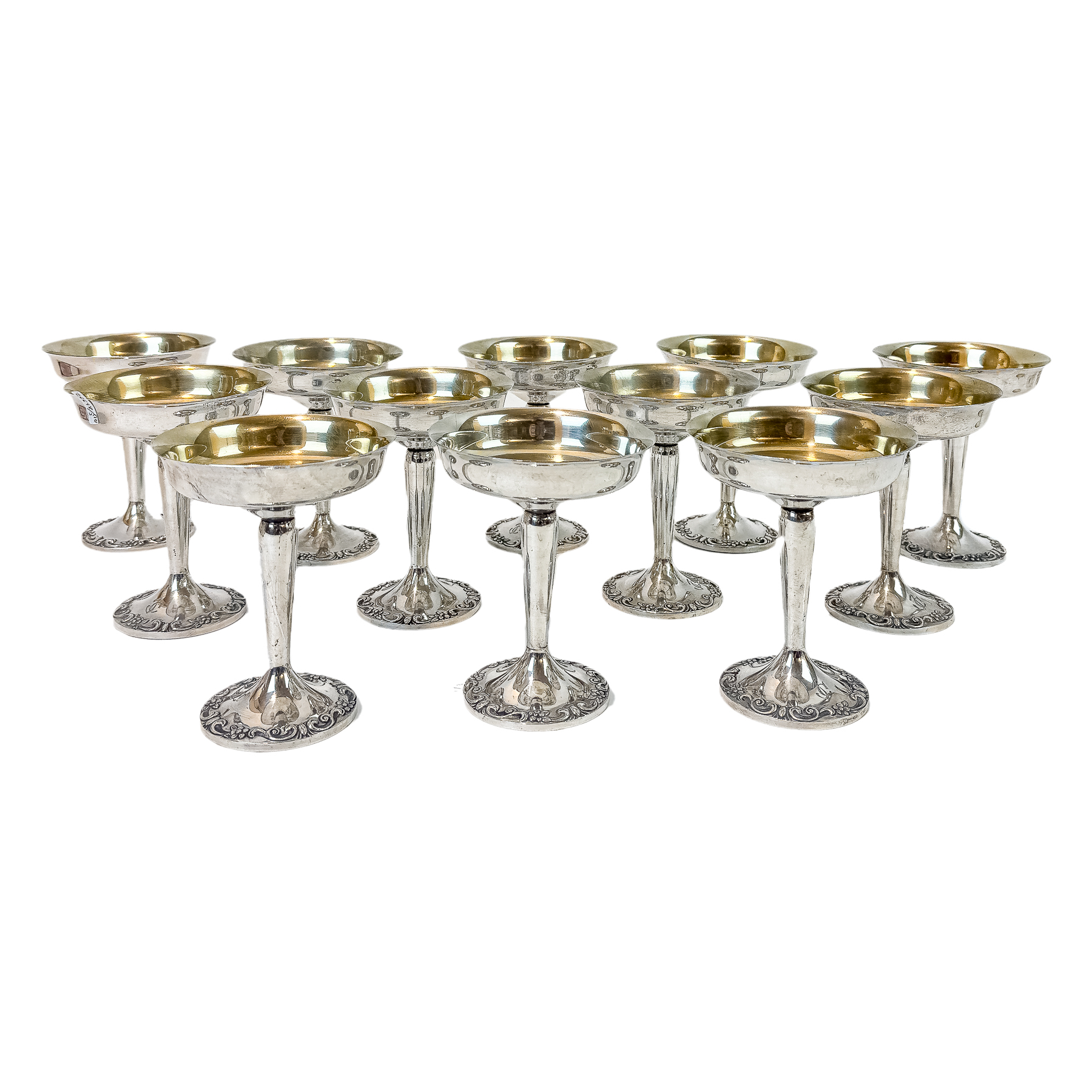 12 COPAS DE PLATA DE MEDIADOS DEL SIGLO XX