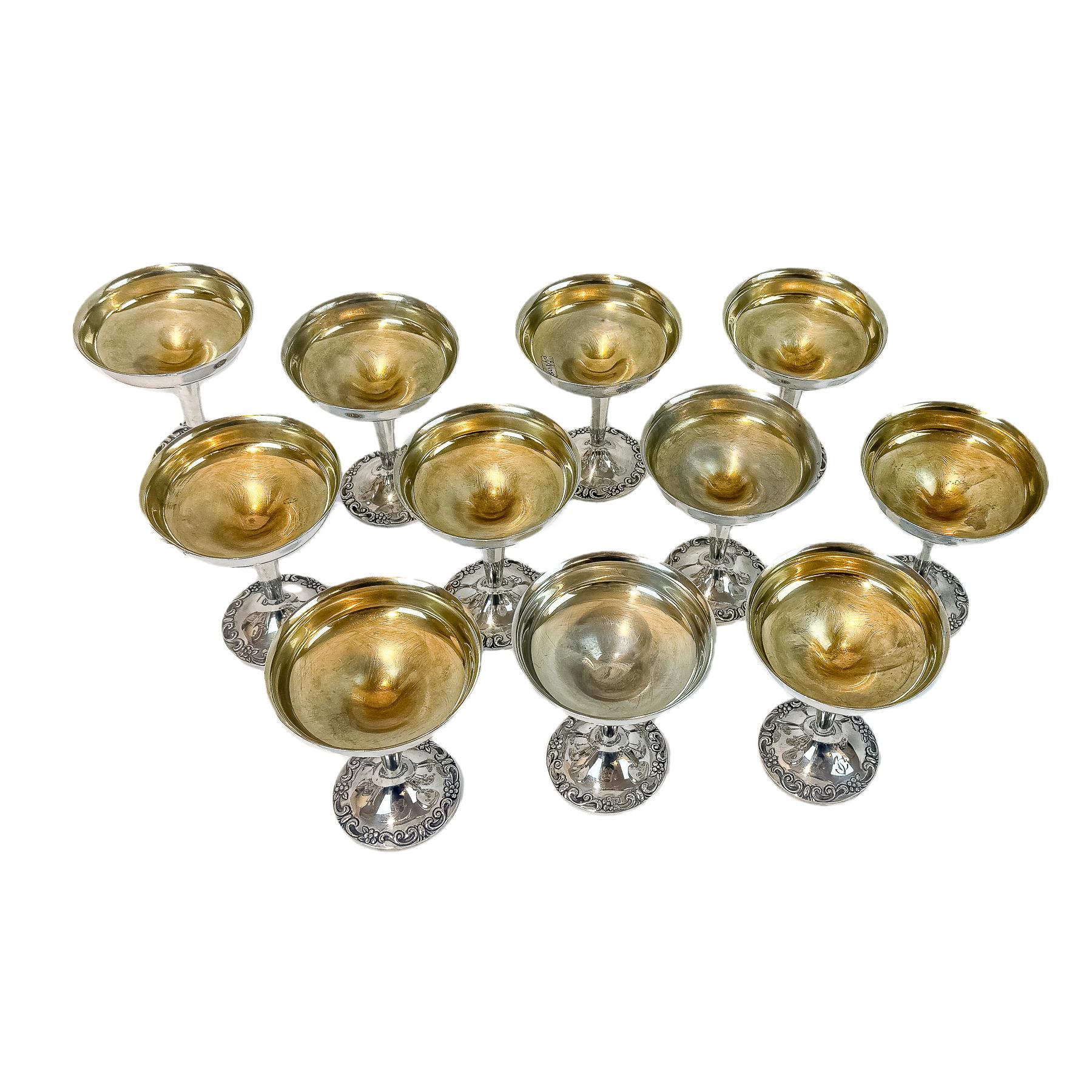 12 COPAS DE PLATA DE MEDIADOS DEL SIGLO XX