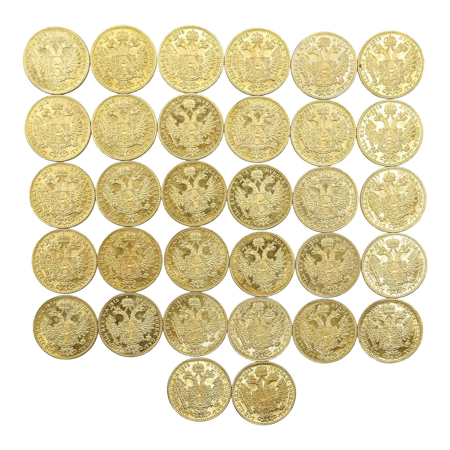 32 MONEDAS AUSTRÍACAS DE 1915