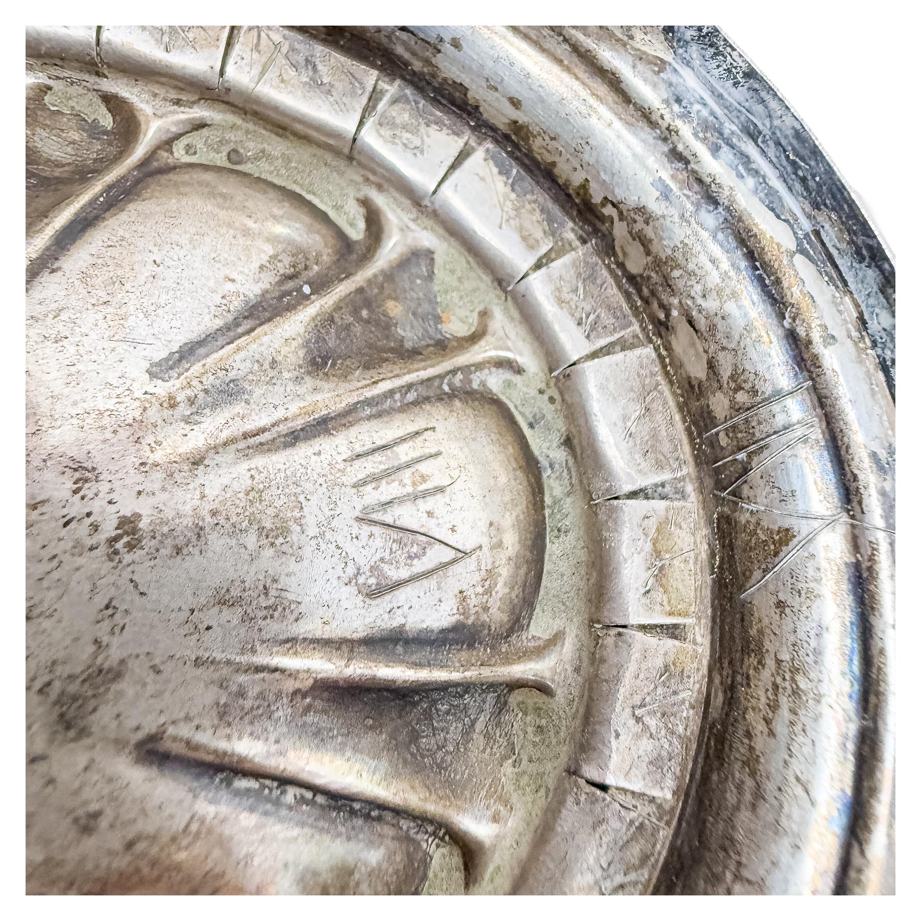 CENTRO DE MESA EN PLATA DE PRIMER CUARTO S. XX