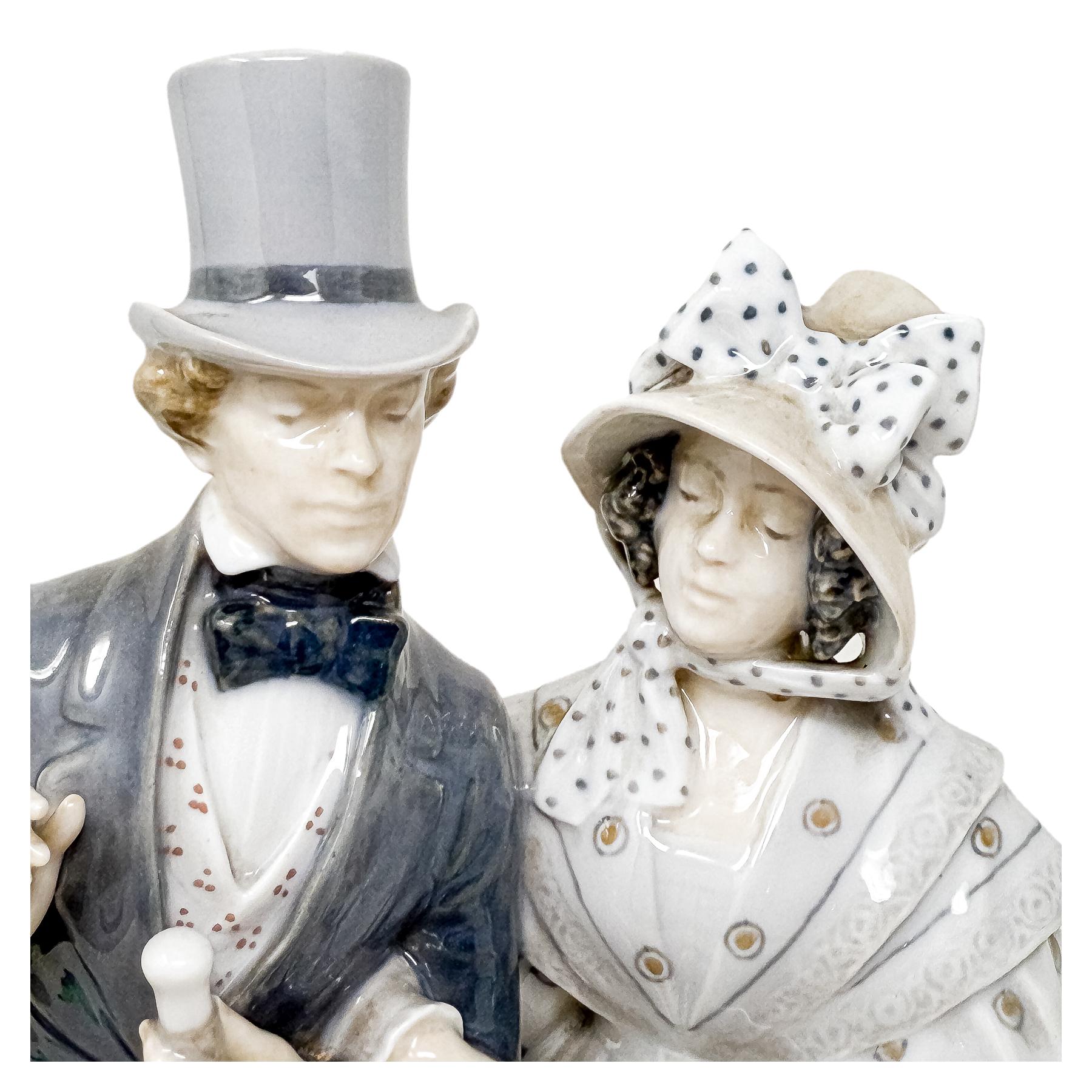 FIGURA EN PORCELANA DANESA DE LA SEGUNDA MITAD DEL S.XX
