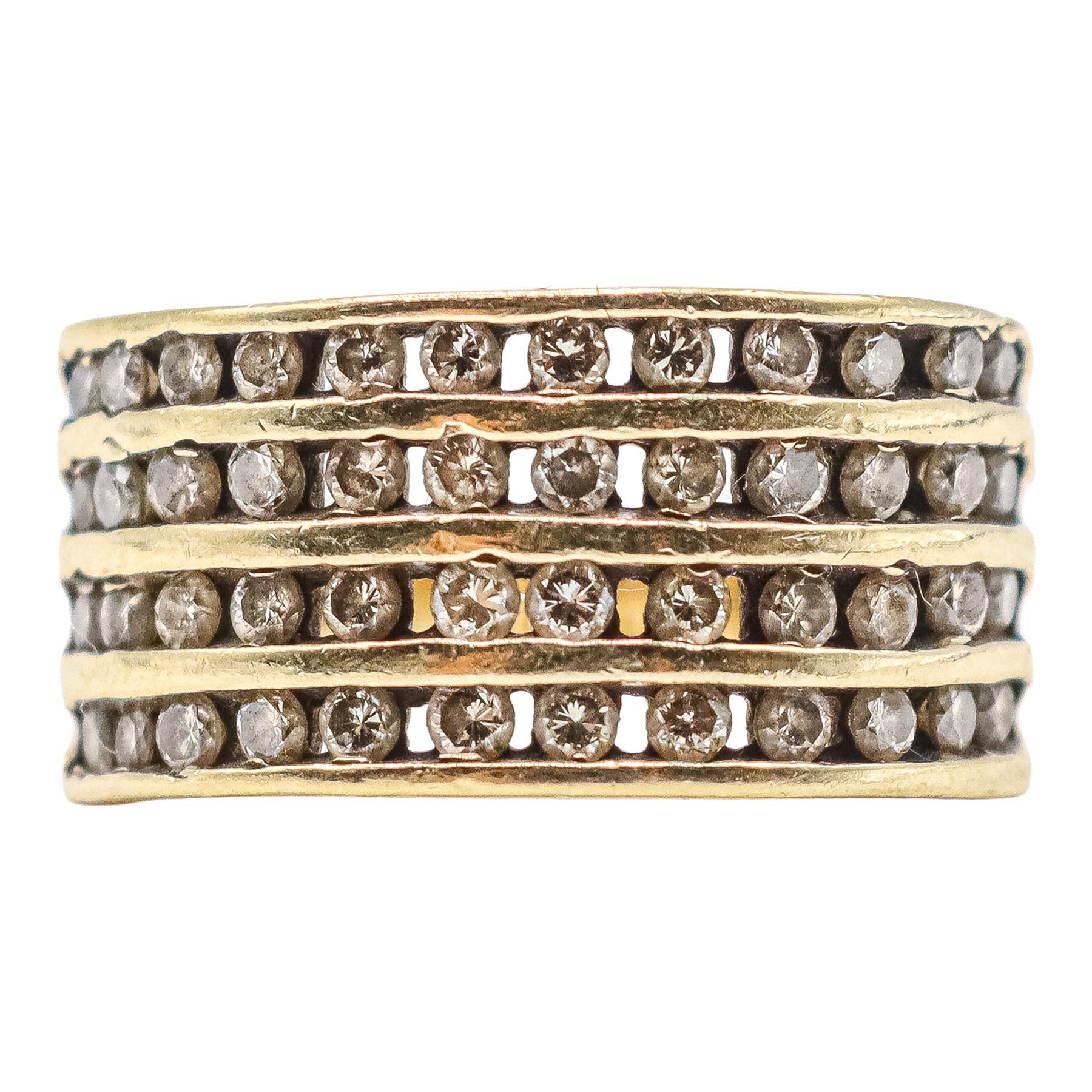 ANILLO ANCHO CON BRILLANTES