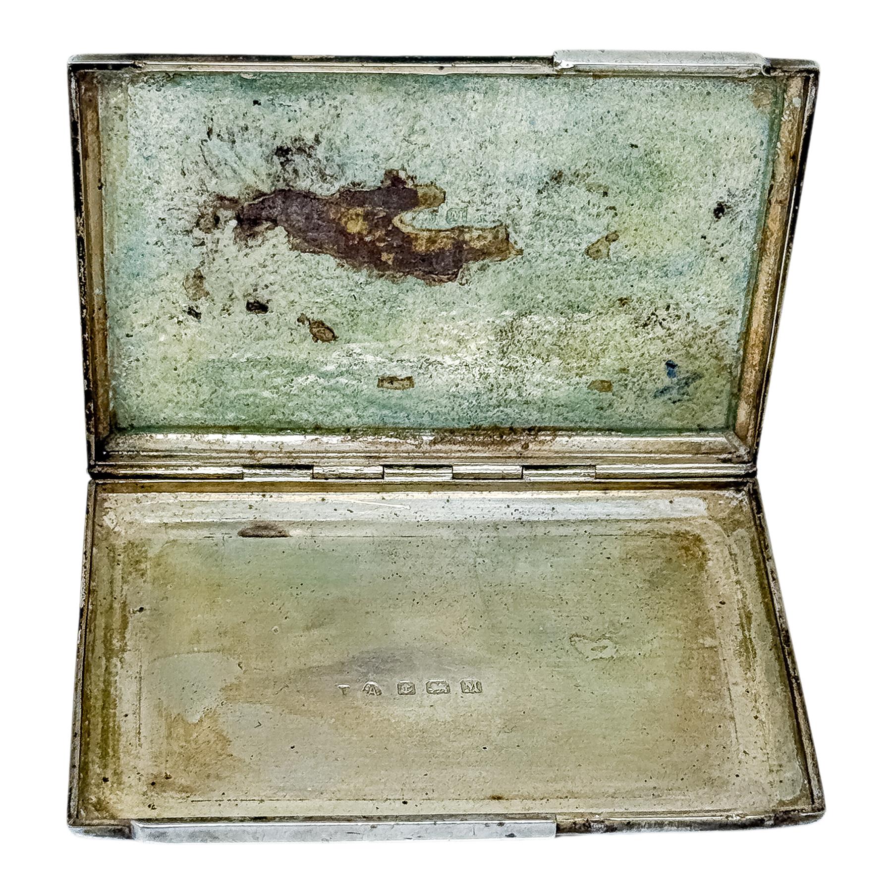 CAJA INGLESA CON ESMALTE, CIRCA 1936