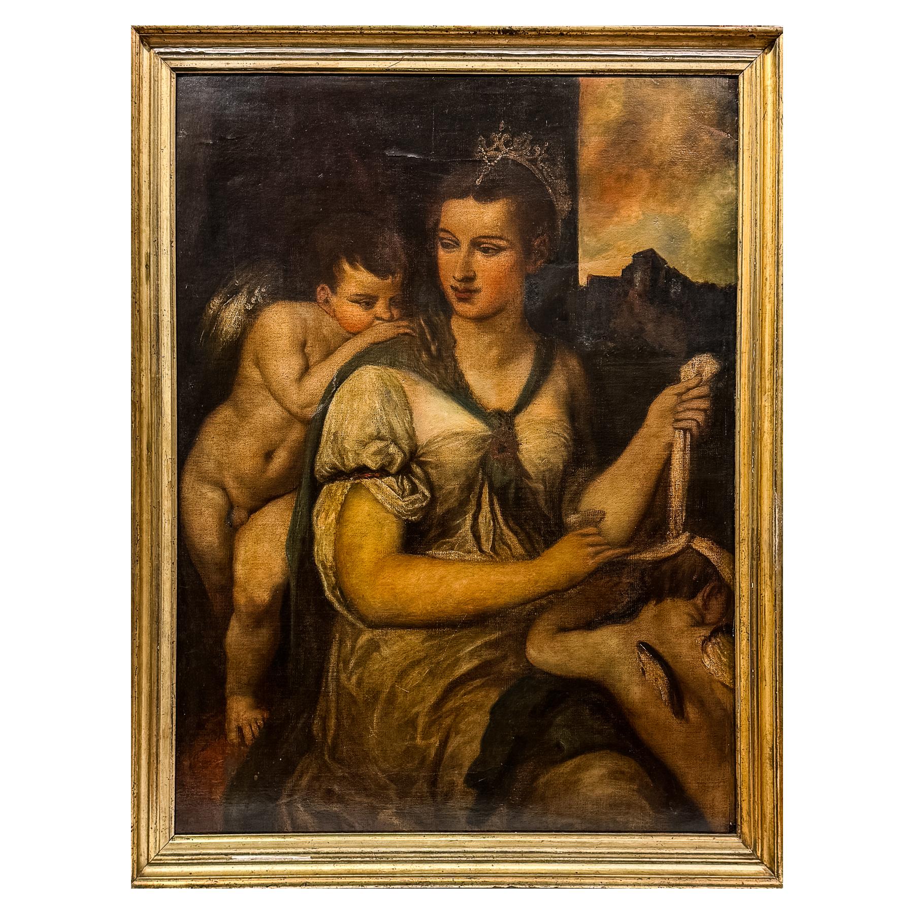 CÓPIA DE TIZIANO DEL SIGLO XIX