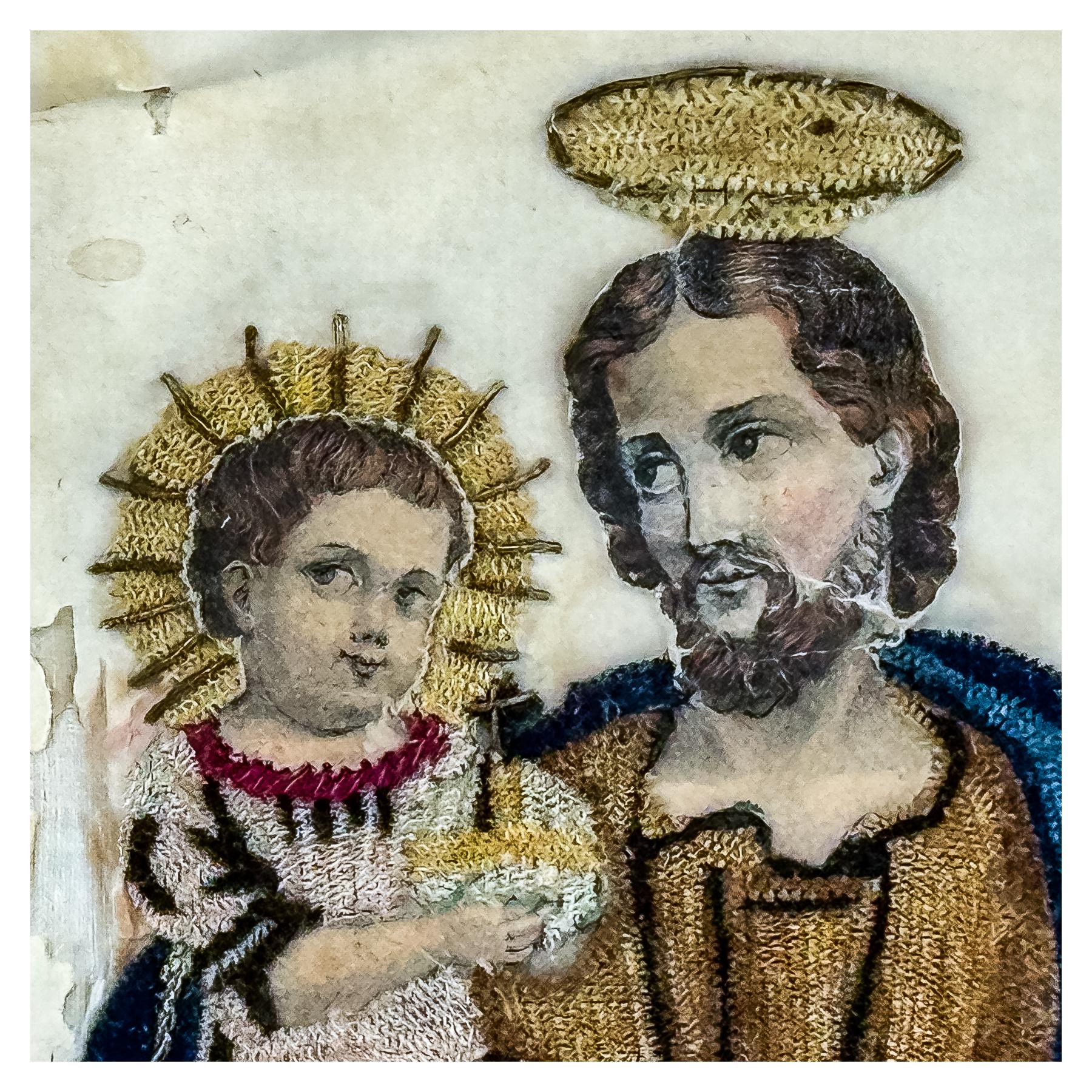 BORDADO RELIGIOSO CIRCA 1800