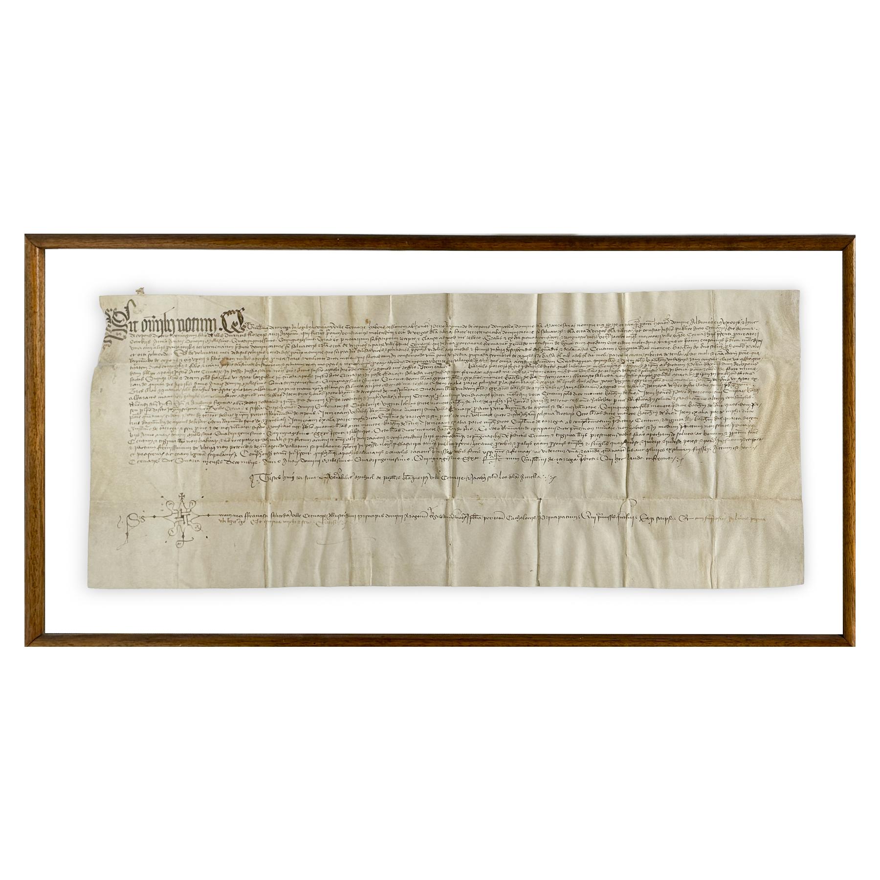 MANUSCRITO ENMARCADO