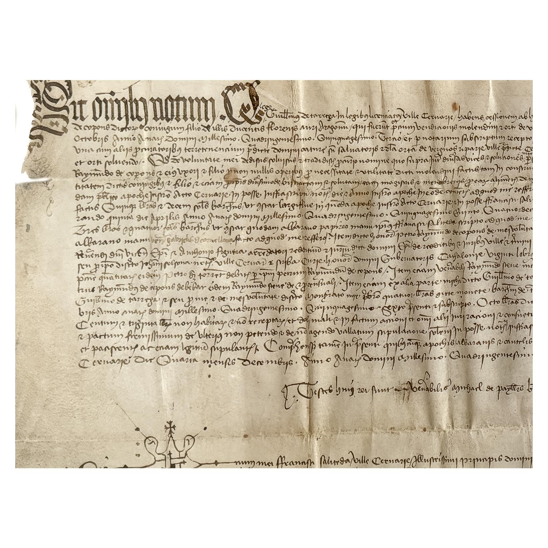 MANUSCRITO ENMARCADO
