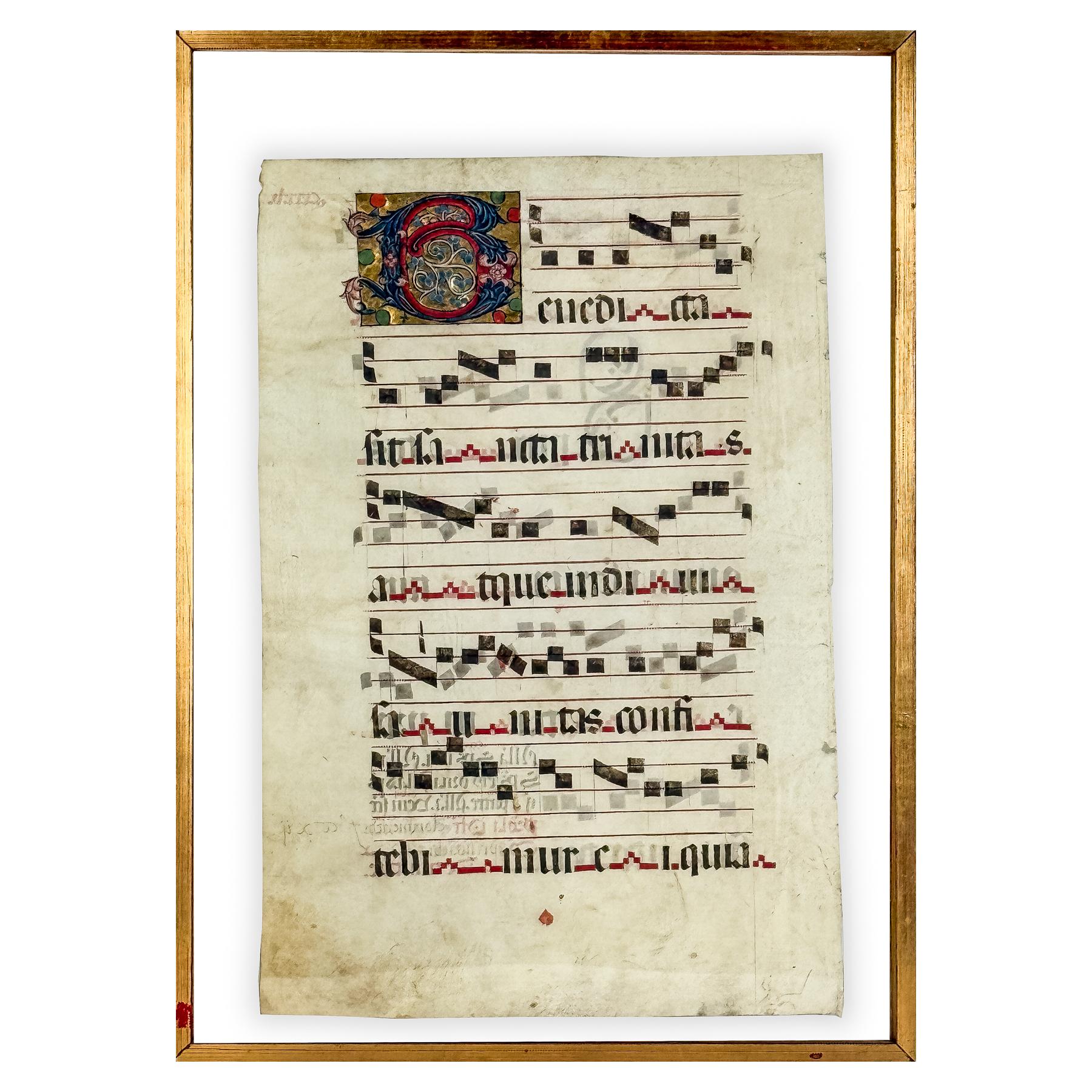 HOJA DE CANTORAL DEL S.XVII