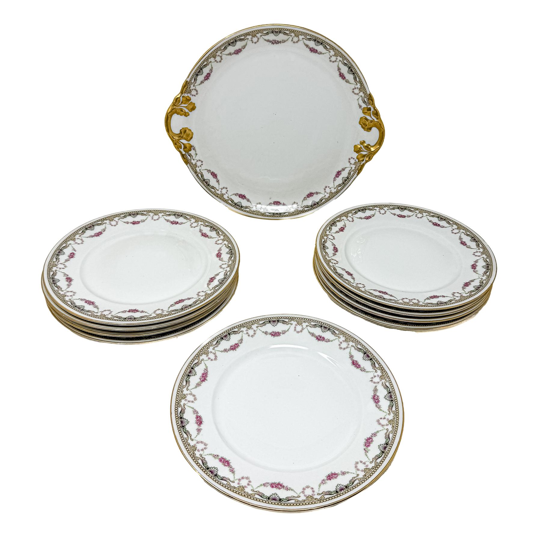 SERVICIO DE POSTRE DE LIMOGES, MEDIADOS S.XX