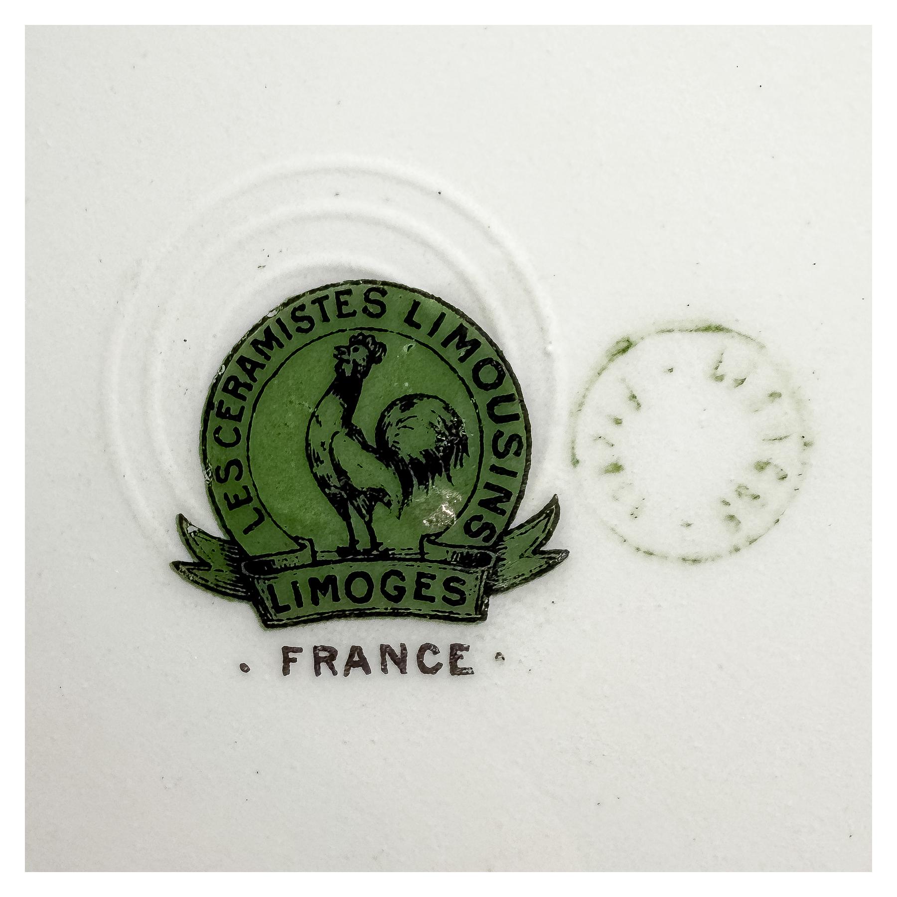 SERVICIO DE POSTRE DE LIMOGES, MEDIADOS S.XX