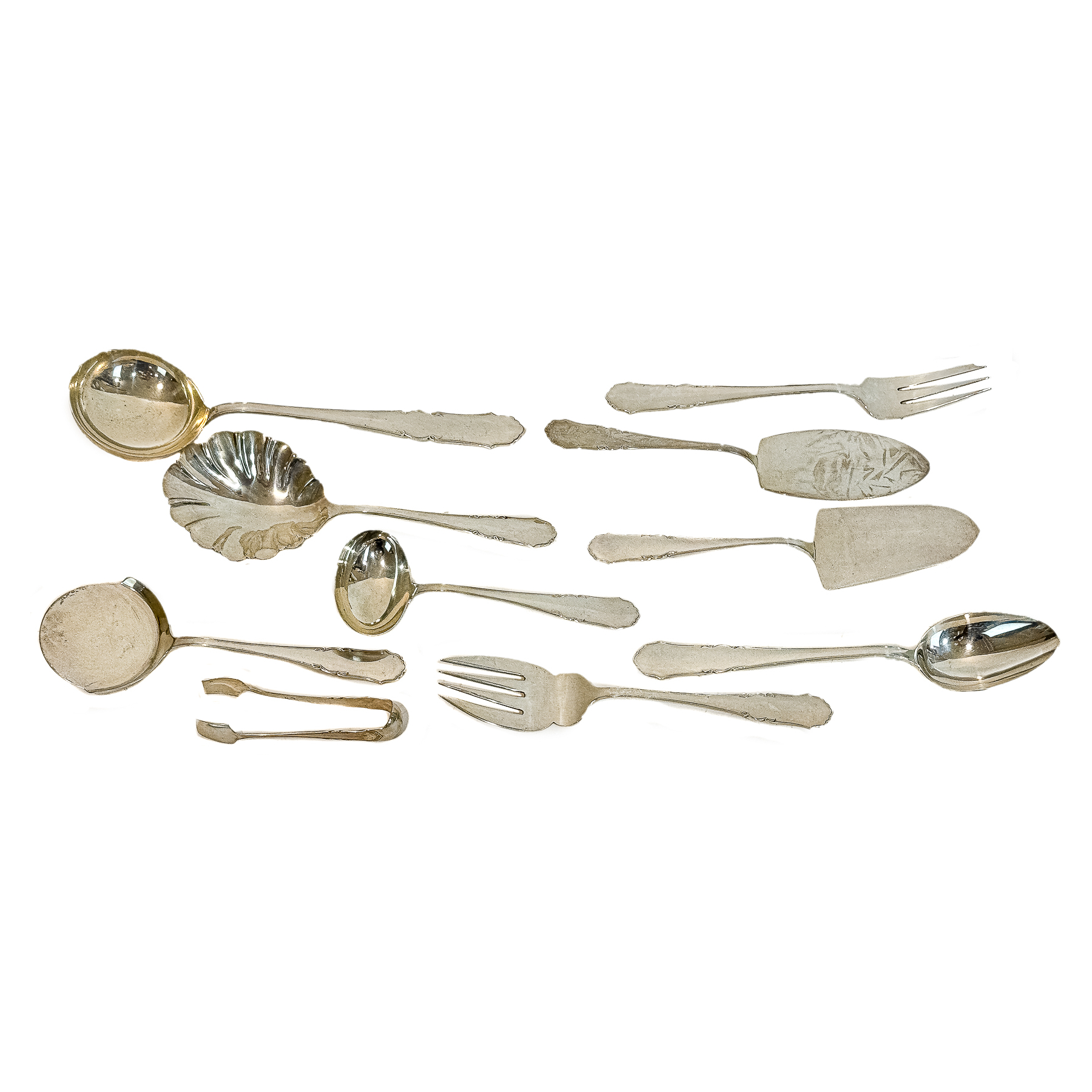 CUBERTERIA DE PLATA DE MEDIADOS DE SIGLO XX