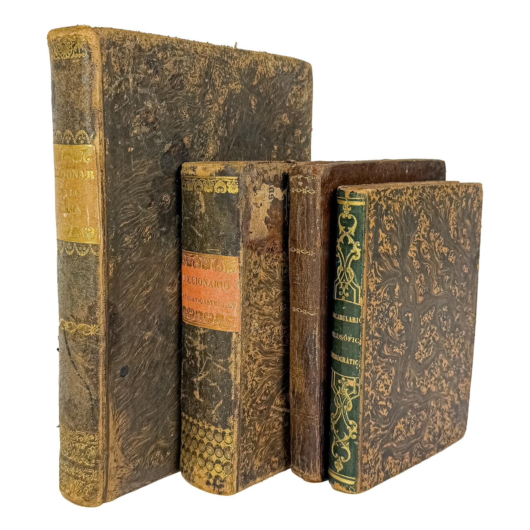 CUATRO LIBROS DE MEDIADOS DEL SIGLO XIX 