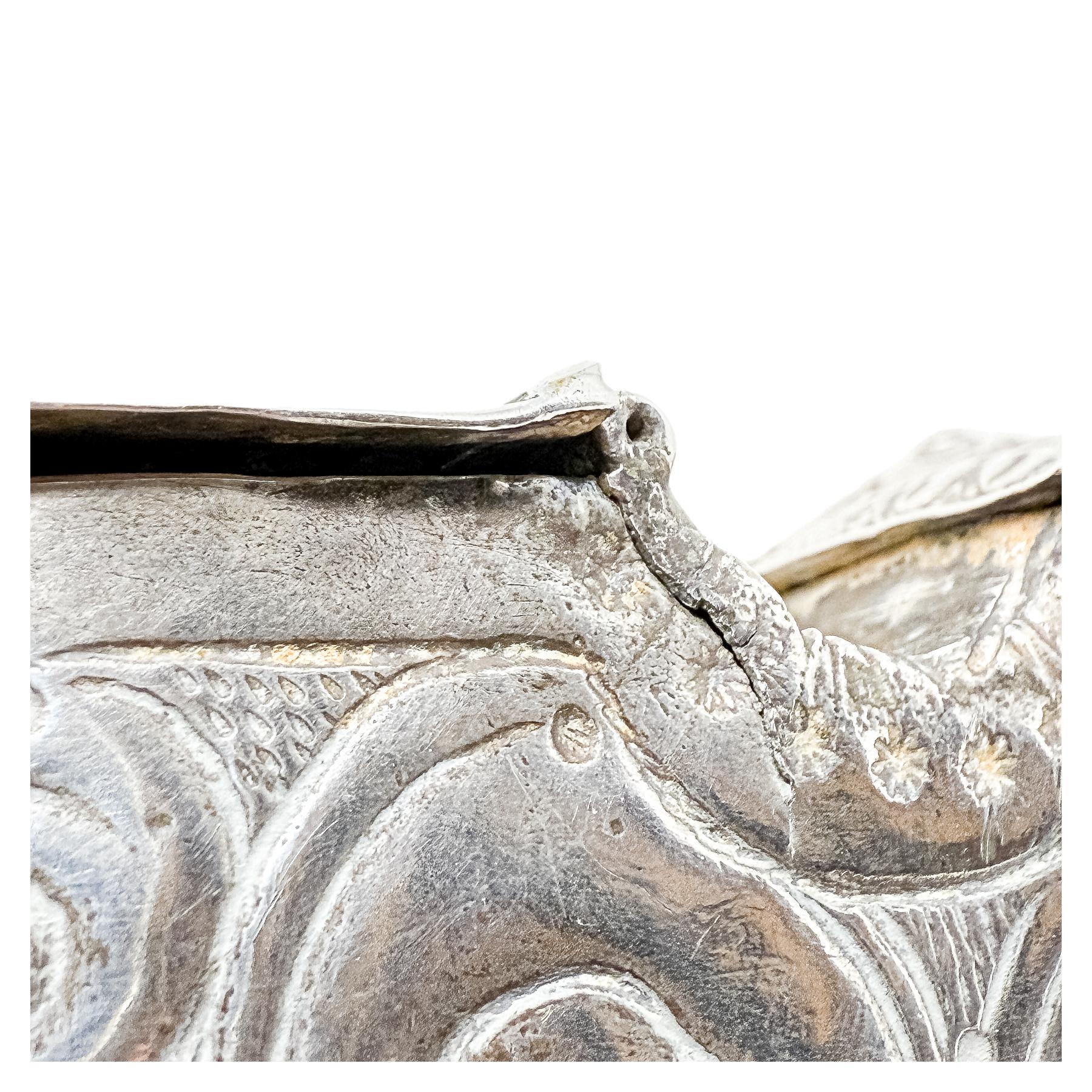 NAVETA DE PLATA ESPAÑOLA DEL SIGLO XVIII