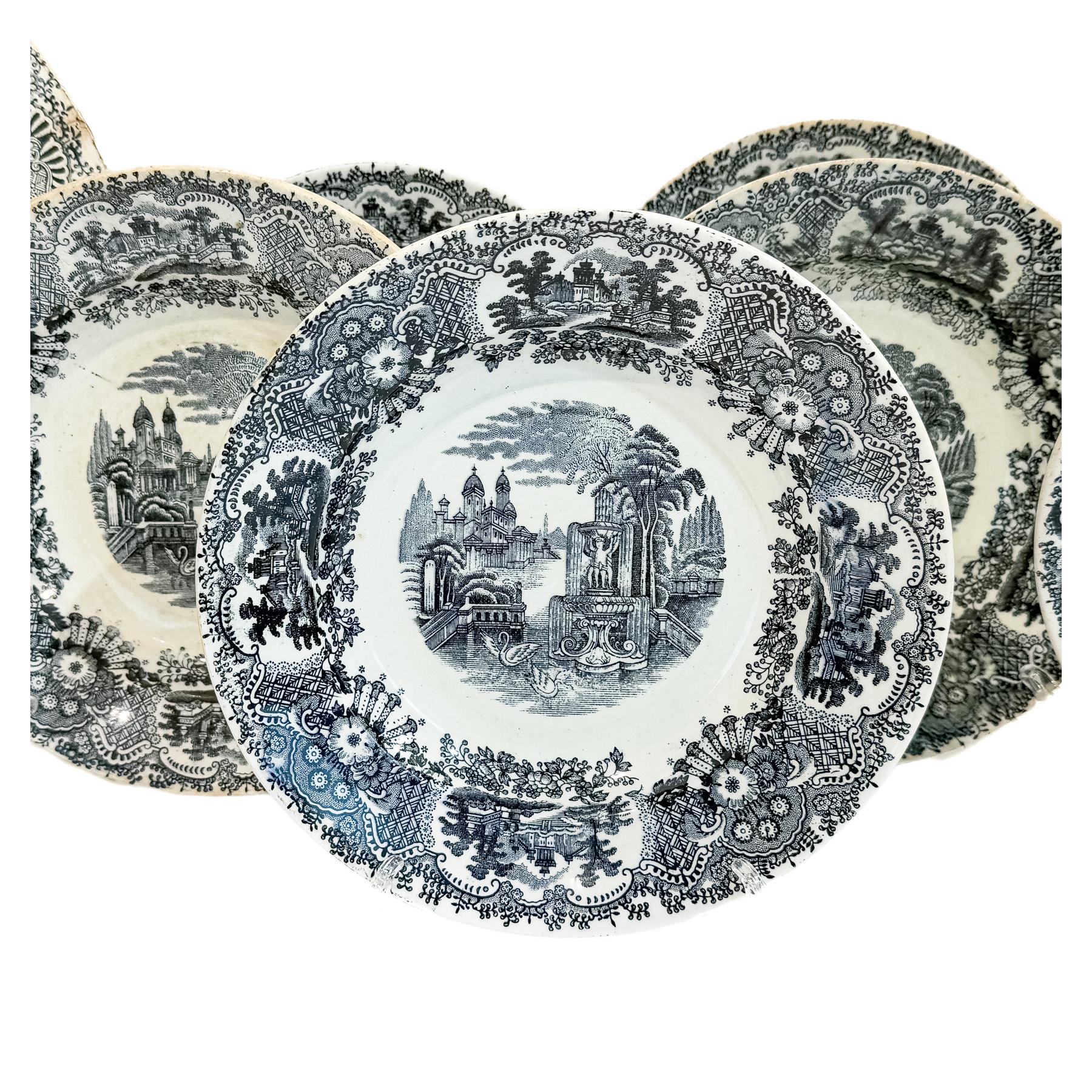 CONJUNTO DE PIEZAS DE VAJILLA PICKMAN DE PPS. DEL S.XX