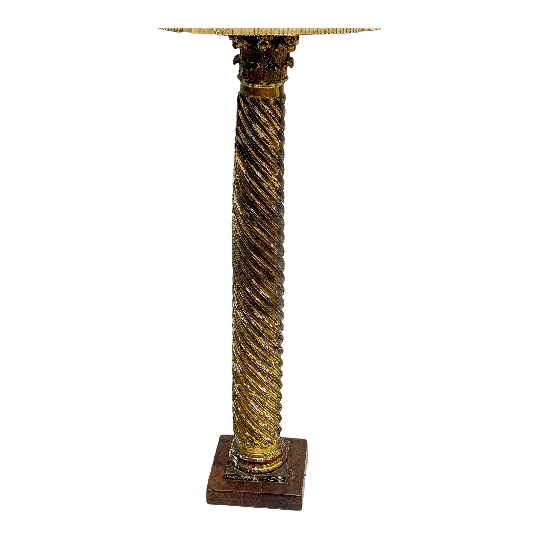 LÁMPARA DE PIE CON COLUMNA DEL S.XVI 
