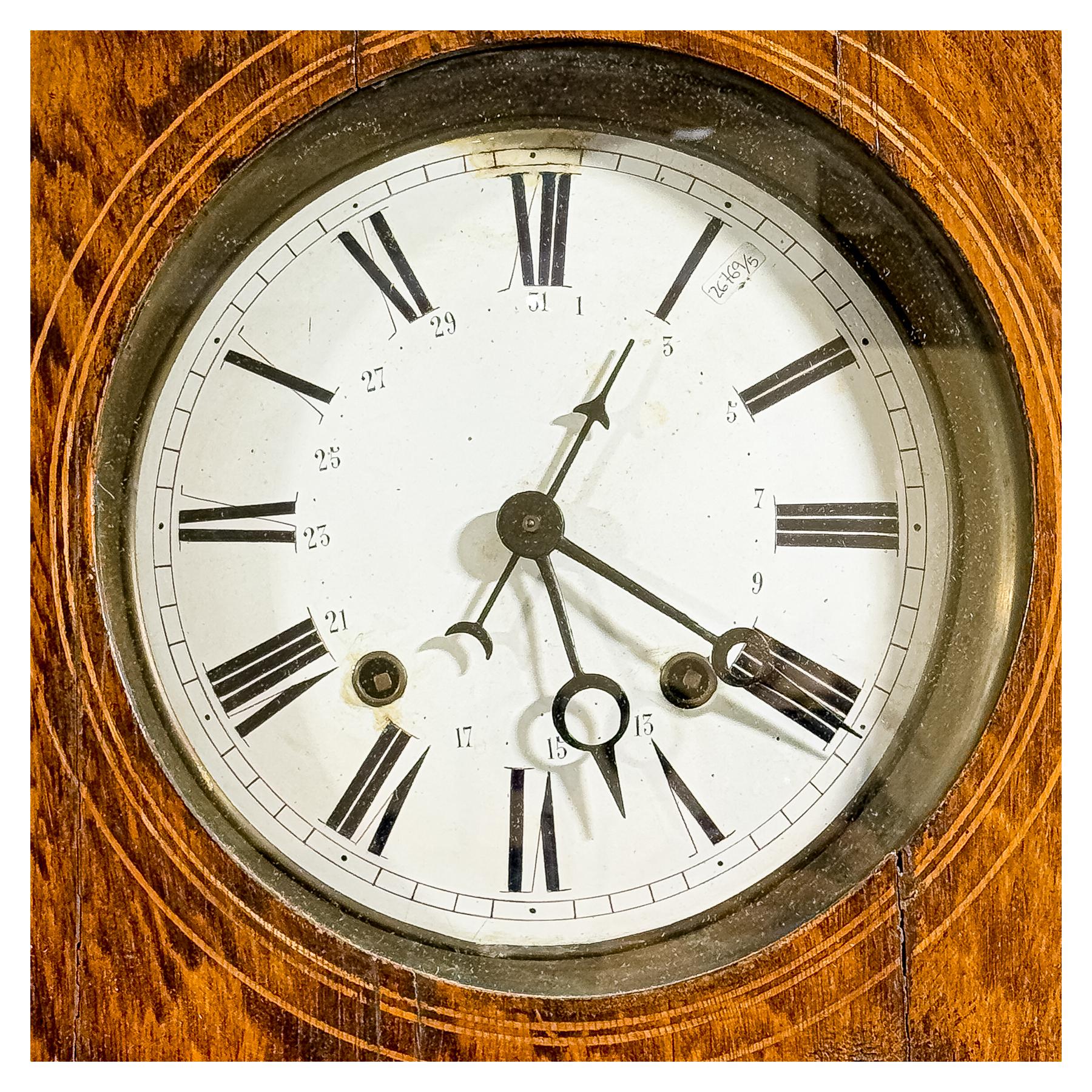 RELOJ DE PIE TIPO MOREZ DEL SIGLO XIX