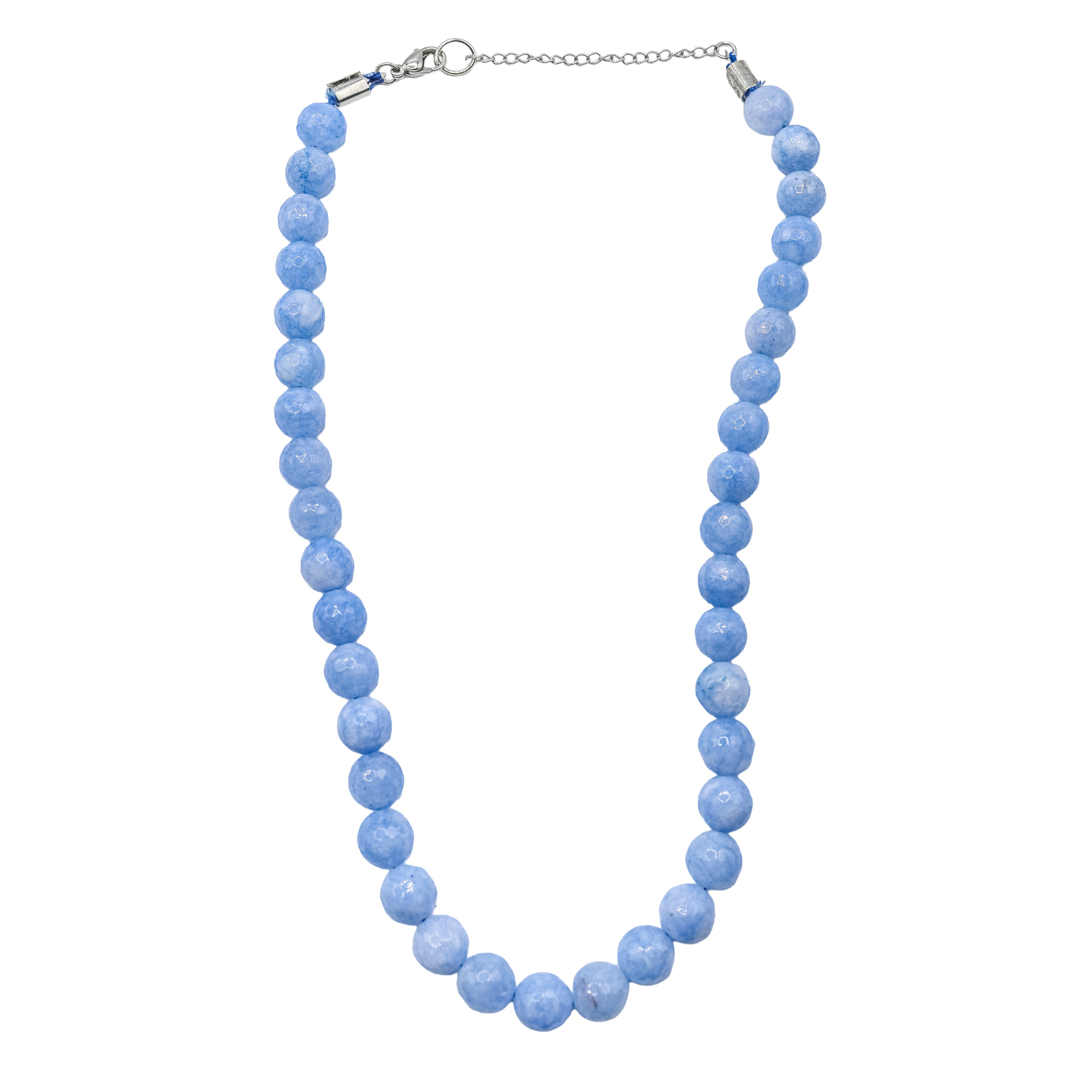 COLLAR GARGANTILLA DE ÁGATA AZUL