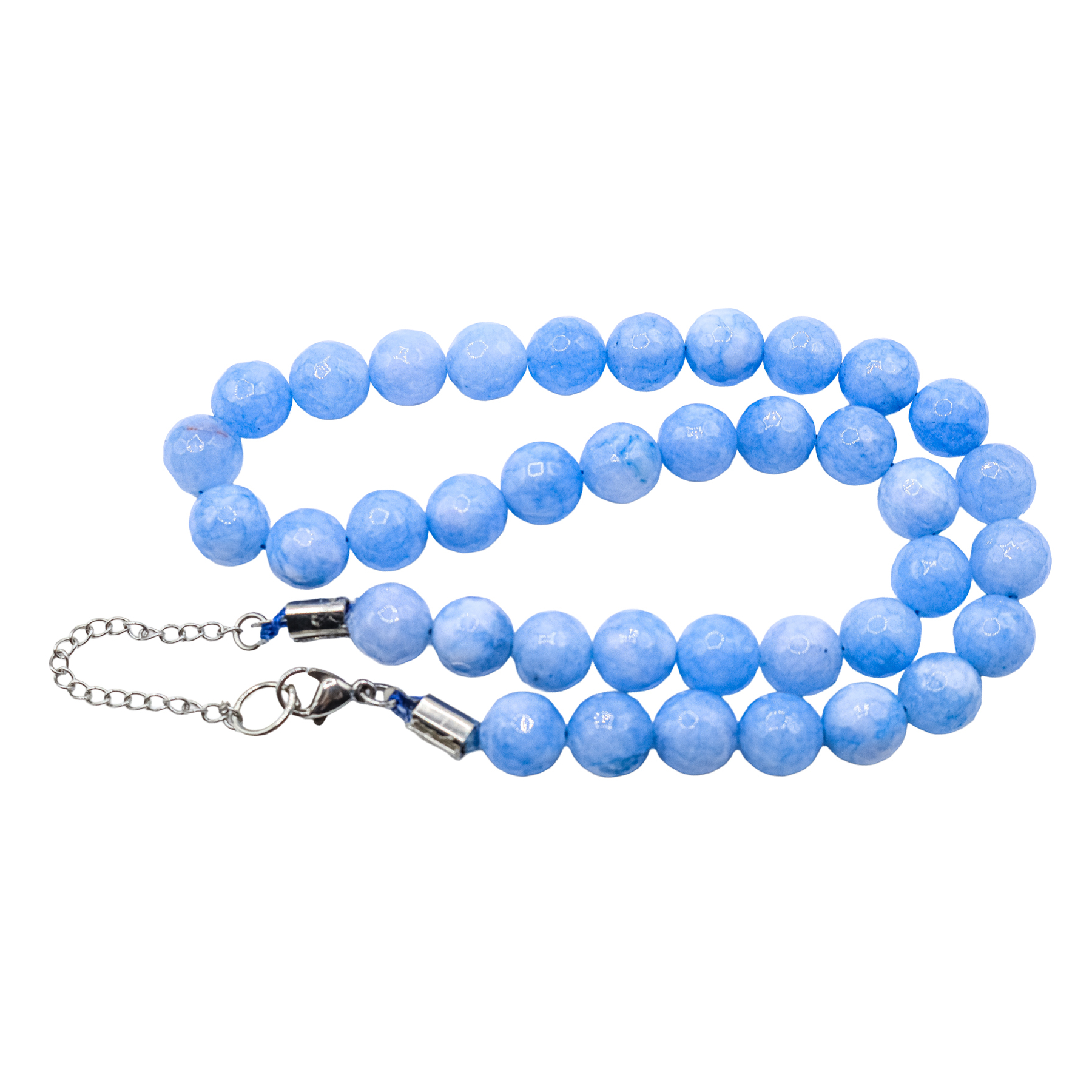 COLLAR GARGANTILLA DE ÁGATA AZUL