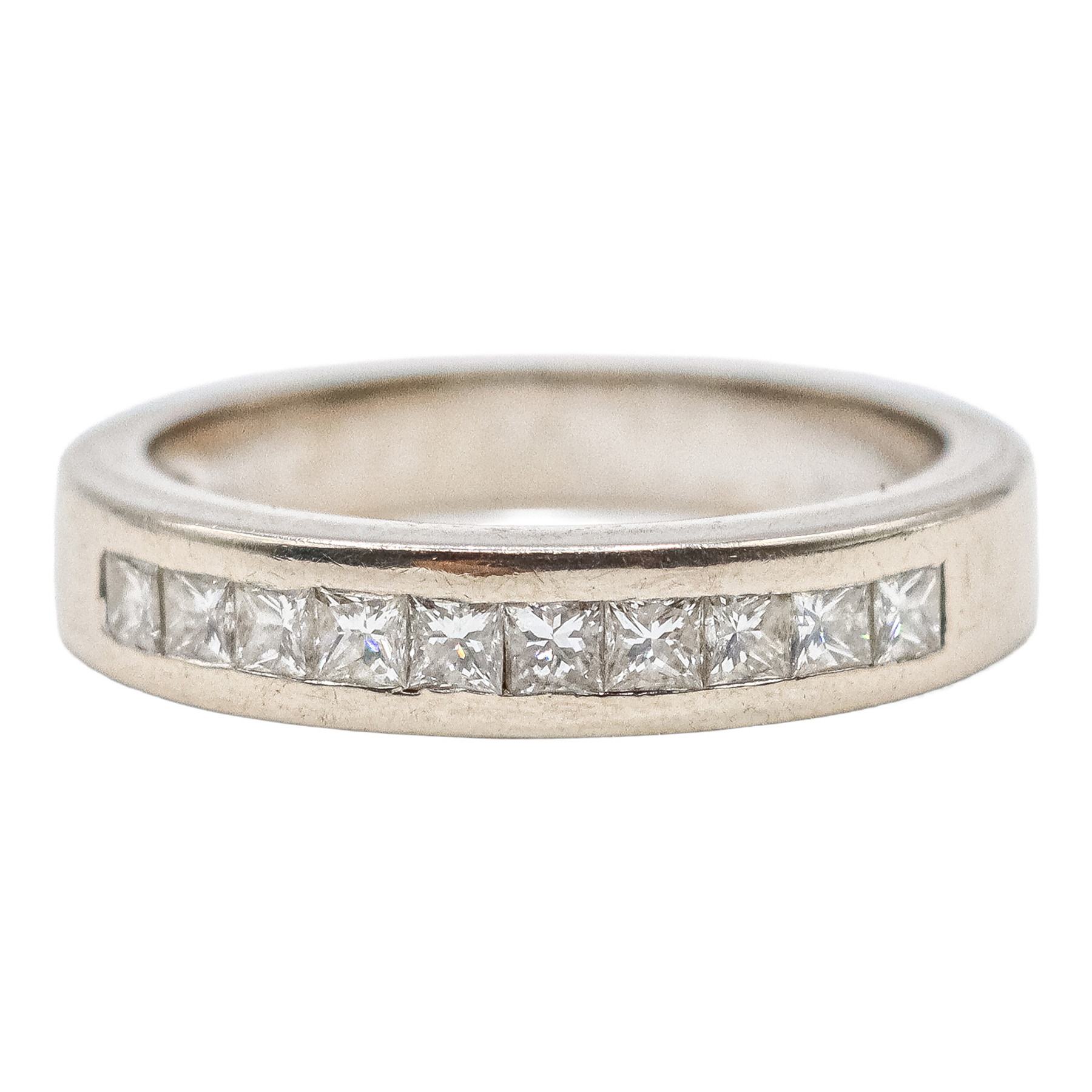 ANILLO MEDIA ALIANZA DIAMANTES PRINCESA