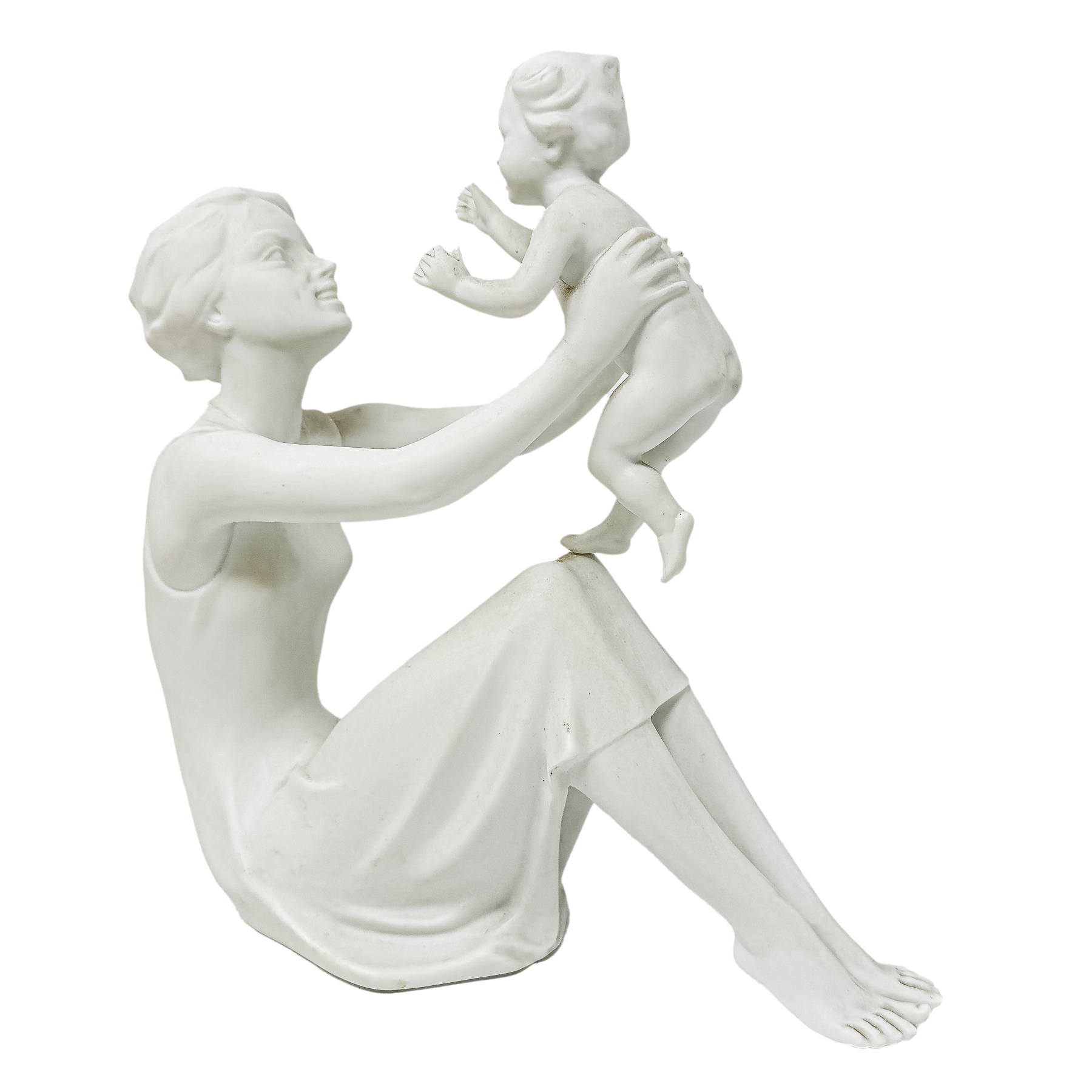 ESCULTURA EN PORCELANA ALEMANA DE MEDIADOS DEL S.XX