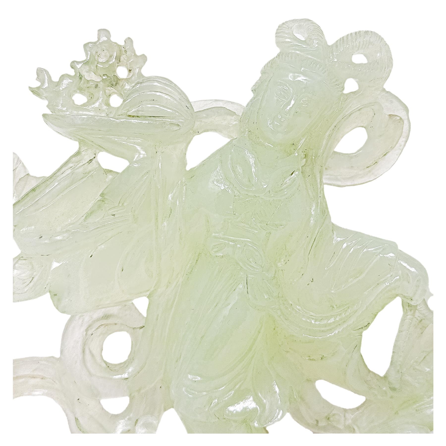 FIGURA DE JADE NEFRITA DE LOS AÑOS 70