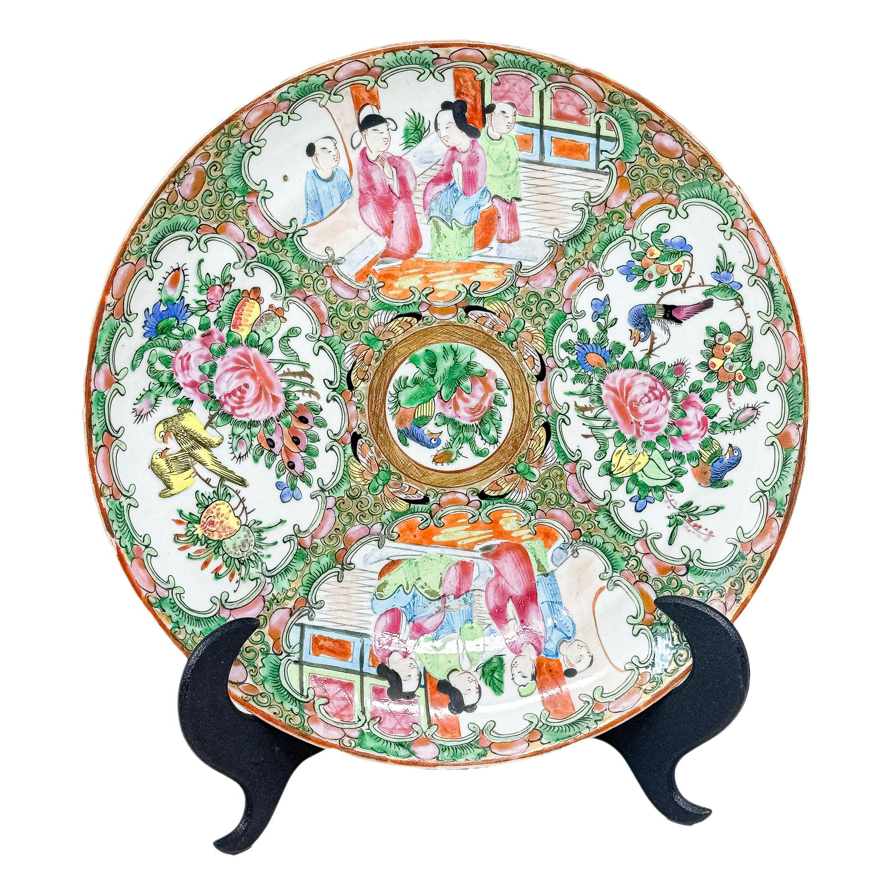 PLATO DE PORCELANA CHINA DE PRIMER TERCIO S. XX