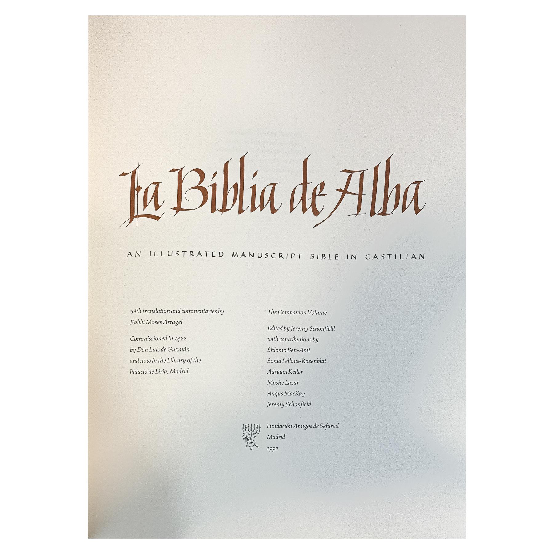 LA BIBLIA DE ALBA