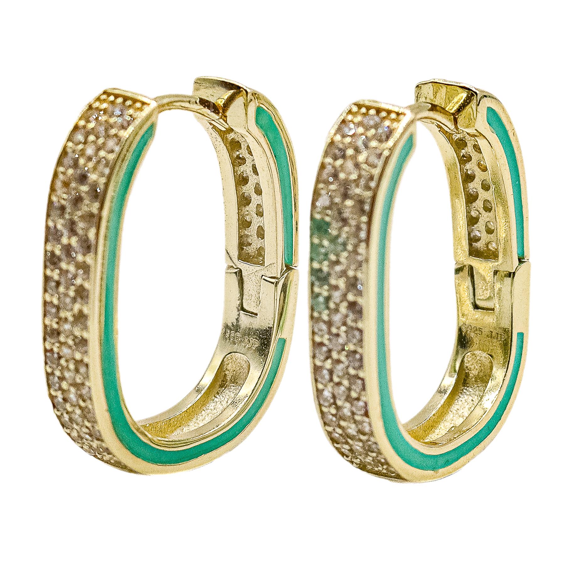 PENDIENTES ARGOLLAS CON CIRCONITAS