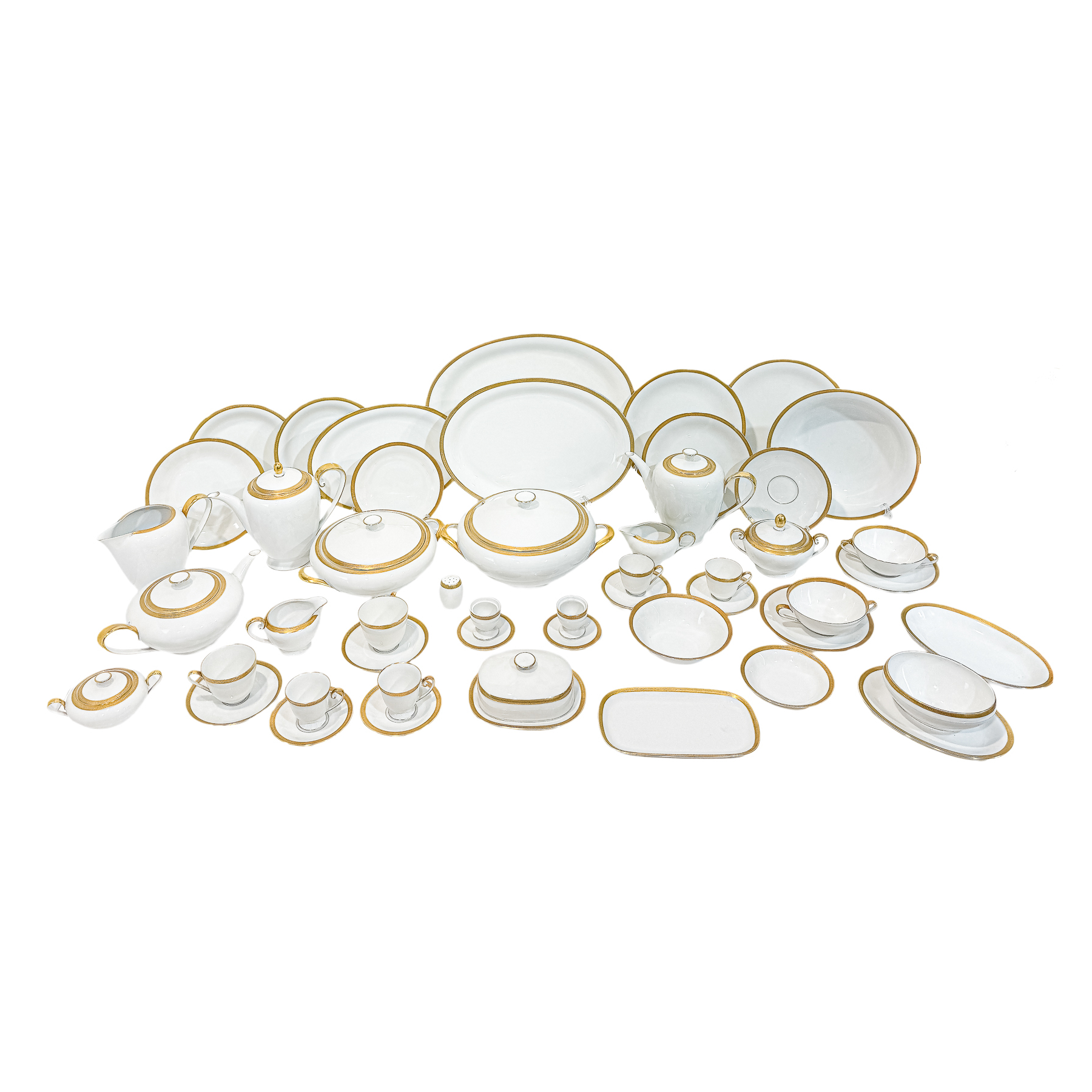 GRAN VAJILLA EN PORCELANA DE BAVARIA PARA 12 SERVICIOS