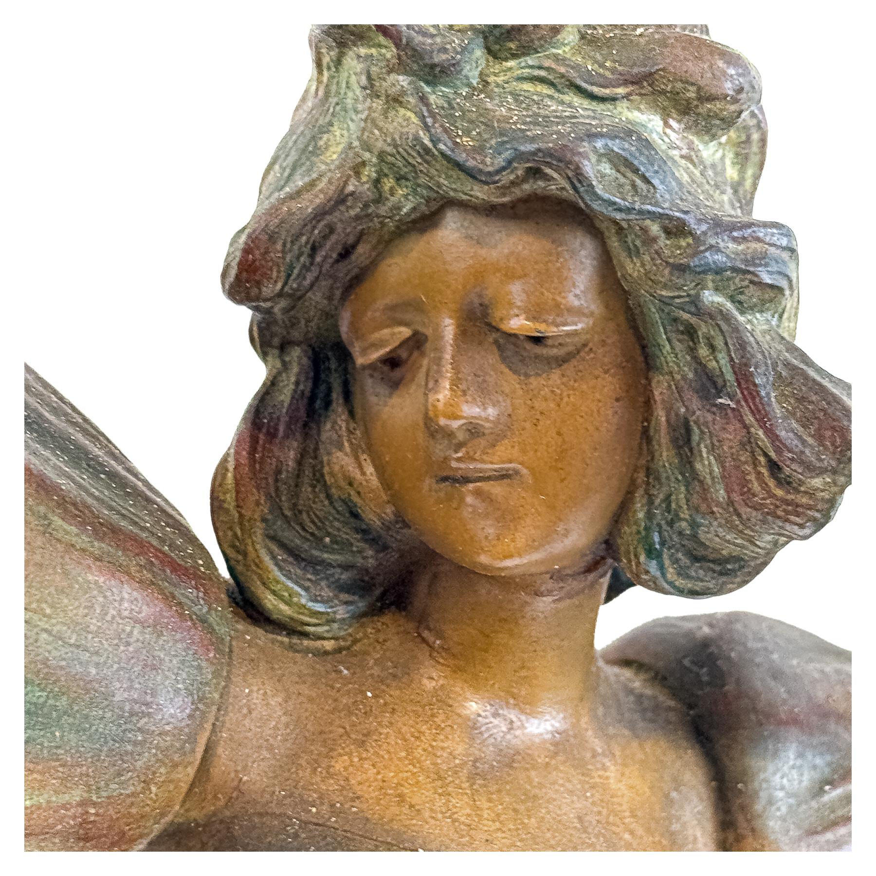 ESCULTURA EN CALAMINA DE PRINCIPIOS DEL S.XX