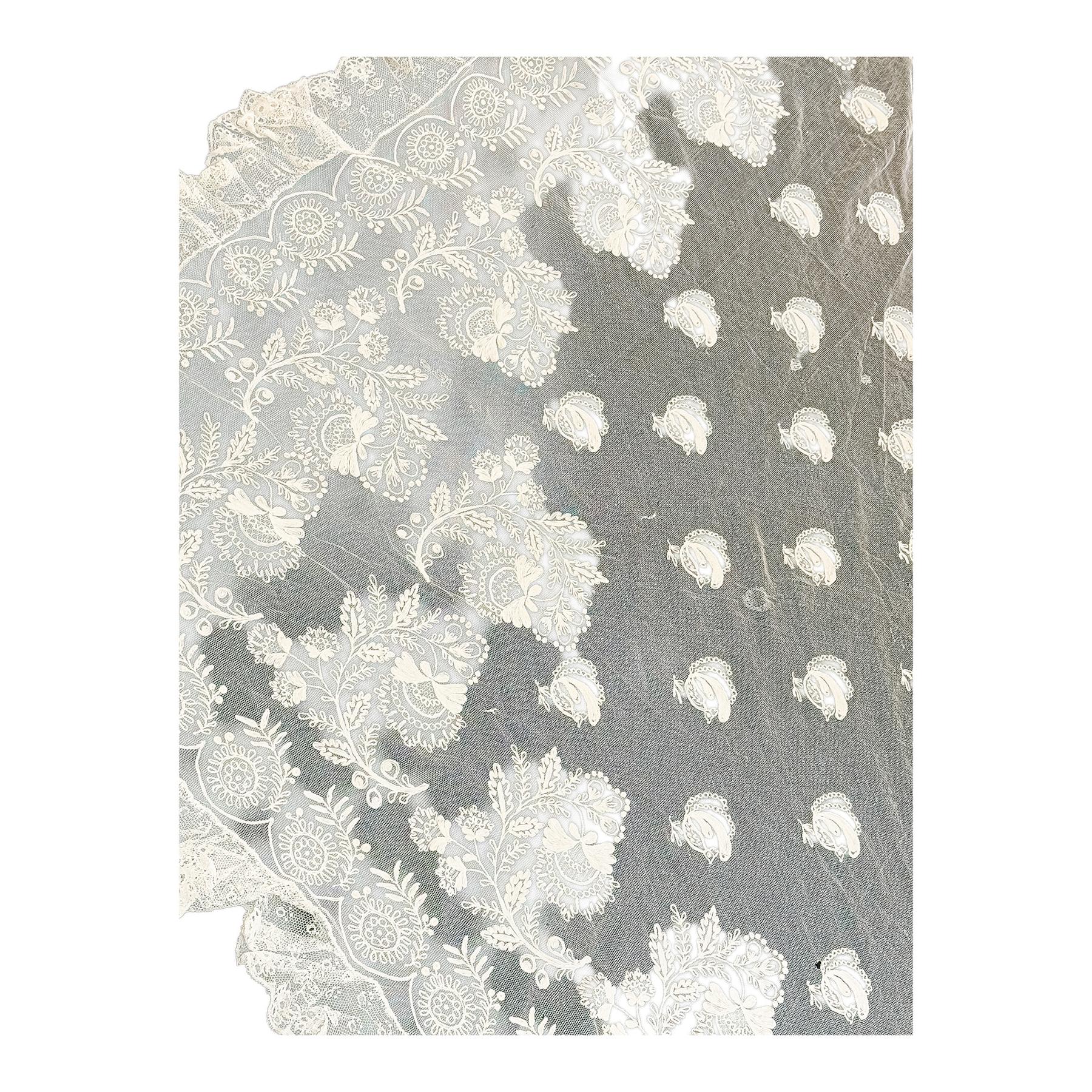 MANTILLA BLANCA DEL PRIMER TERCIO DEL S.XX