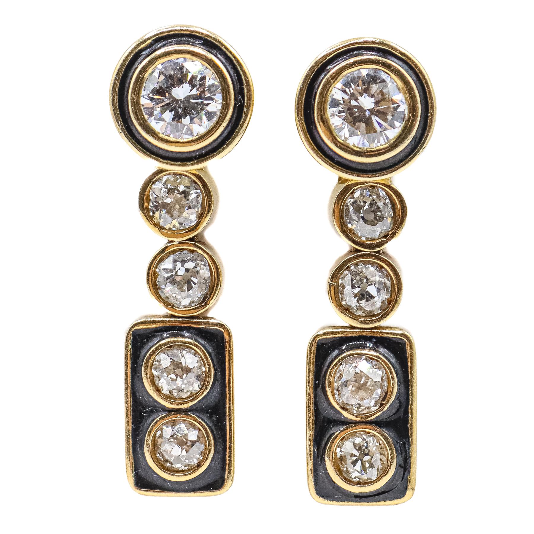 PENDIENTES DESMONTABLES CON BRILLANTES