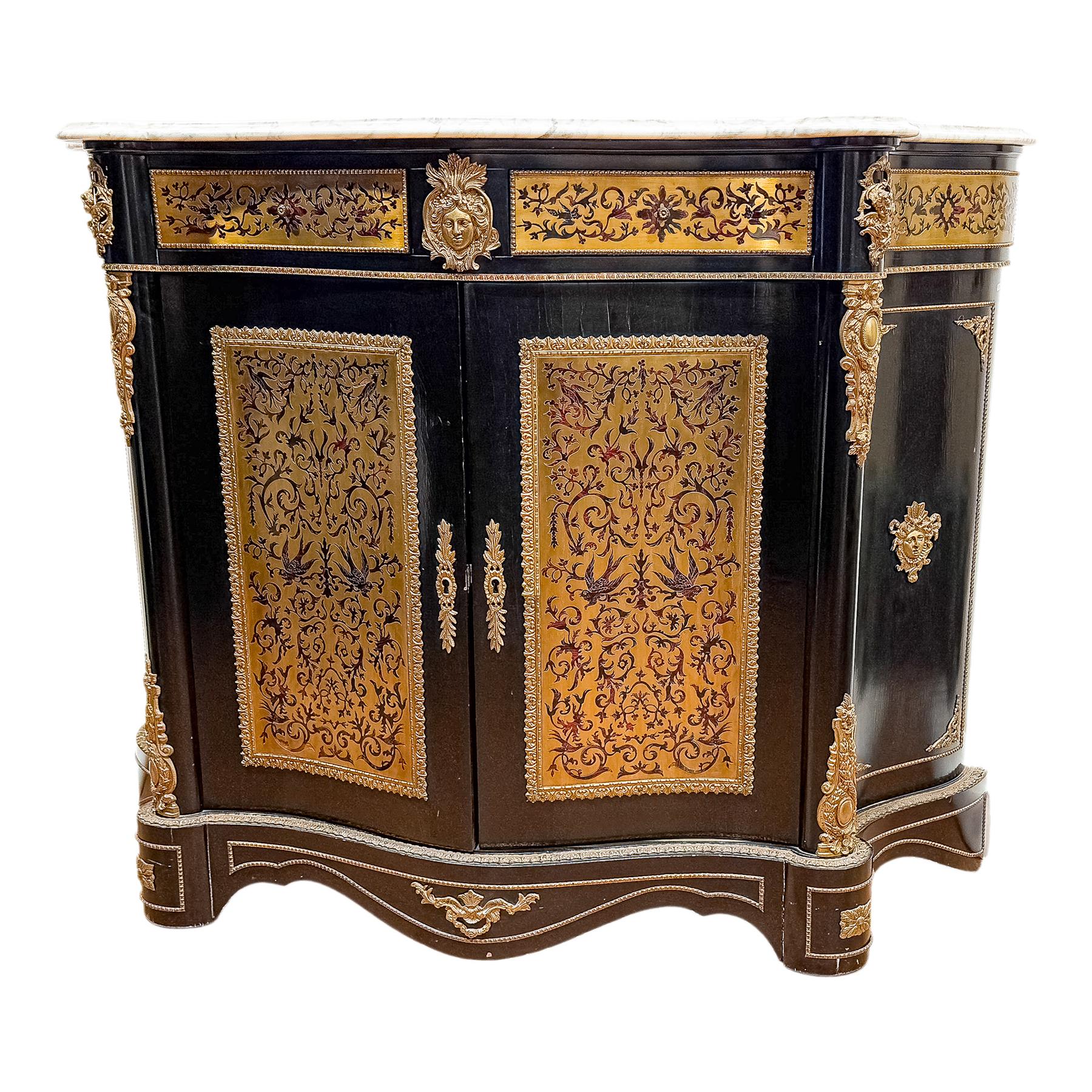 MUEBLE ENTREDÓS BOULLE DE LA PRIMERA MITAD DE SIGLO XX