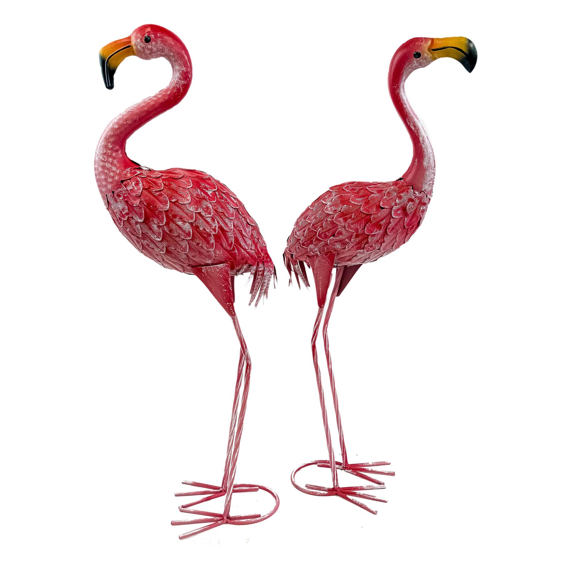 PAREJA DE FLAMENCOS DECORATIVOS