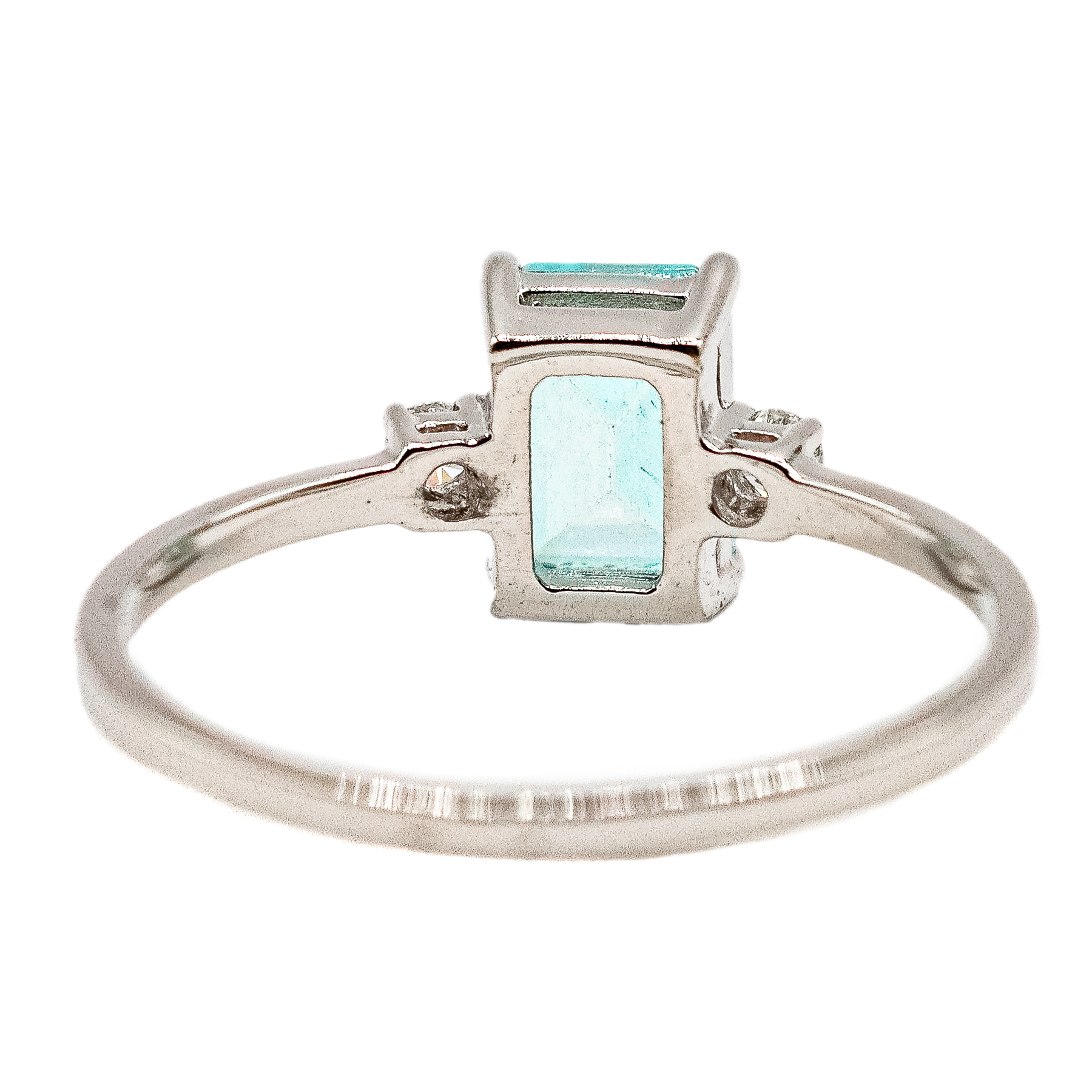 ANILLO CUARZO PARAIBA Y BRILLANTES