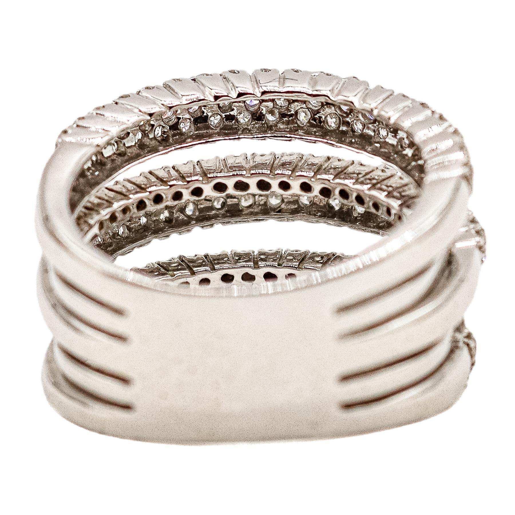 ANILLO ANCHO CON BRILLANTES
