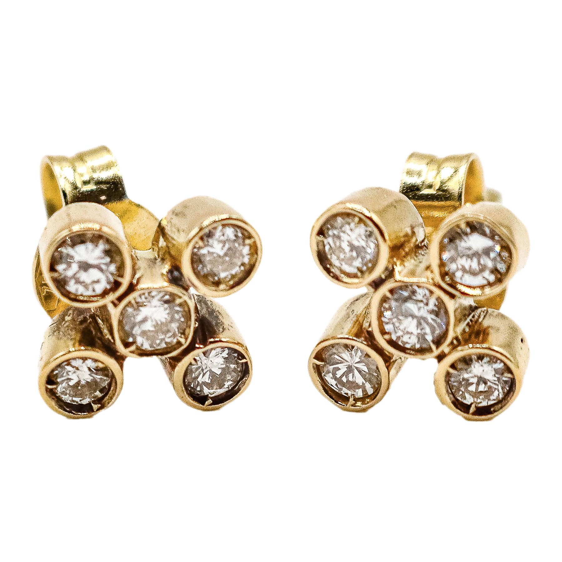PENDIENTES CON BRILLANTES