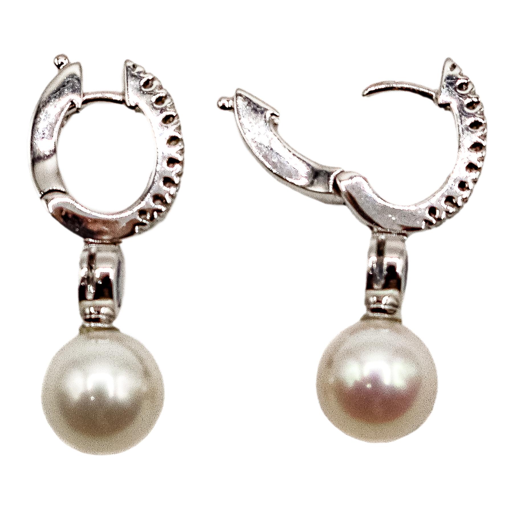 PENDIENTES CON ZAFIROS Y PERLAS