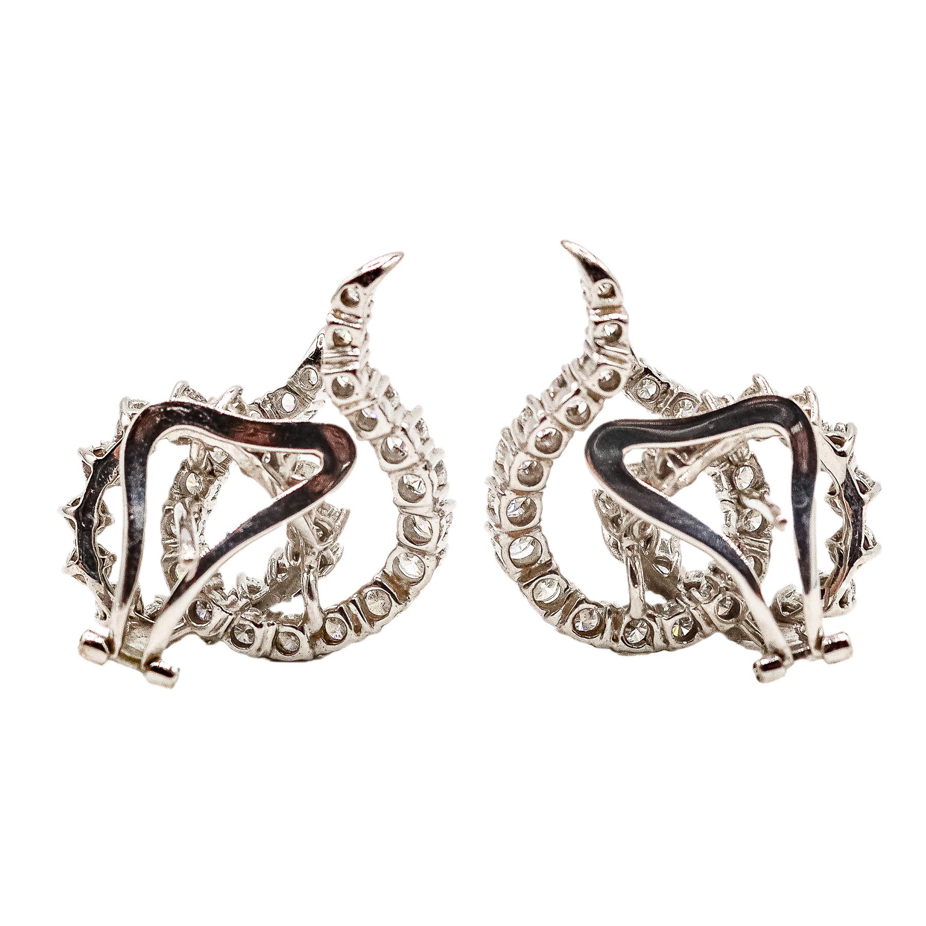 PENDIENTES CON BRILLANTES