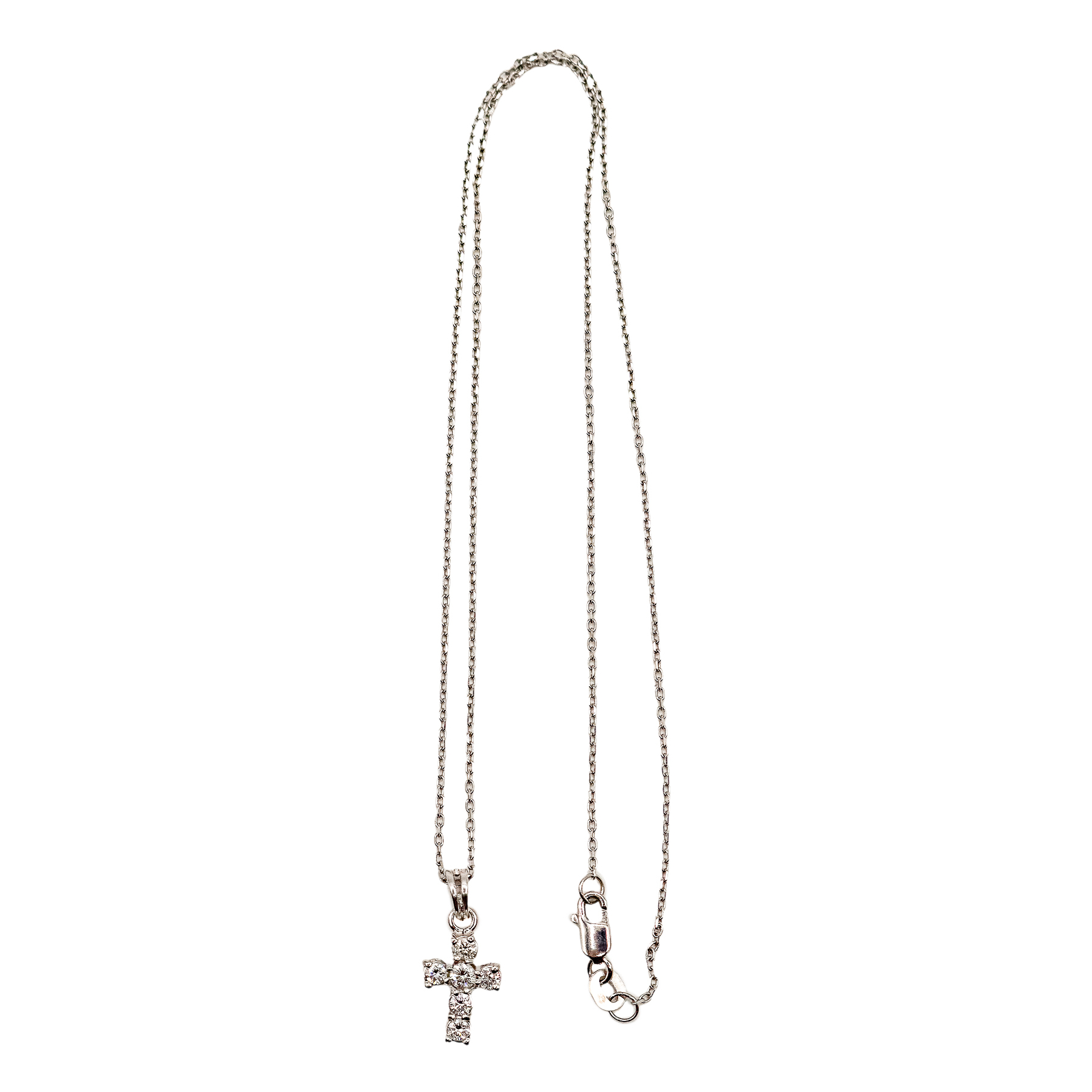CRUZ COLGANTE CON BRILLANTES